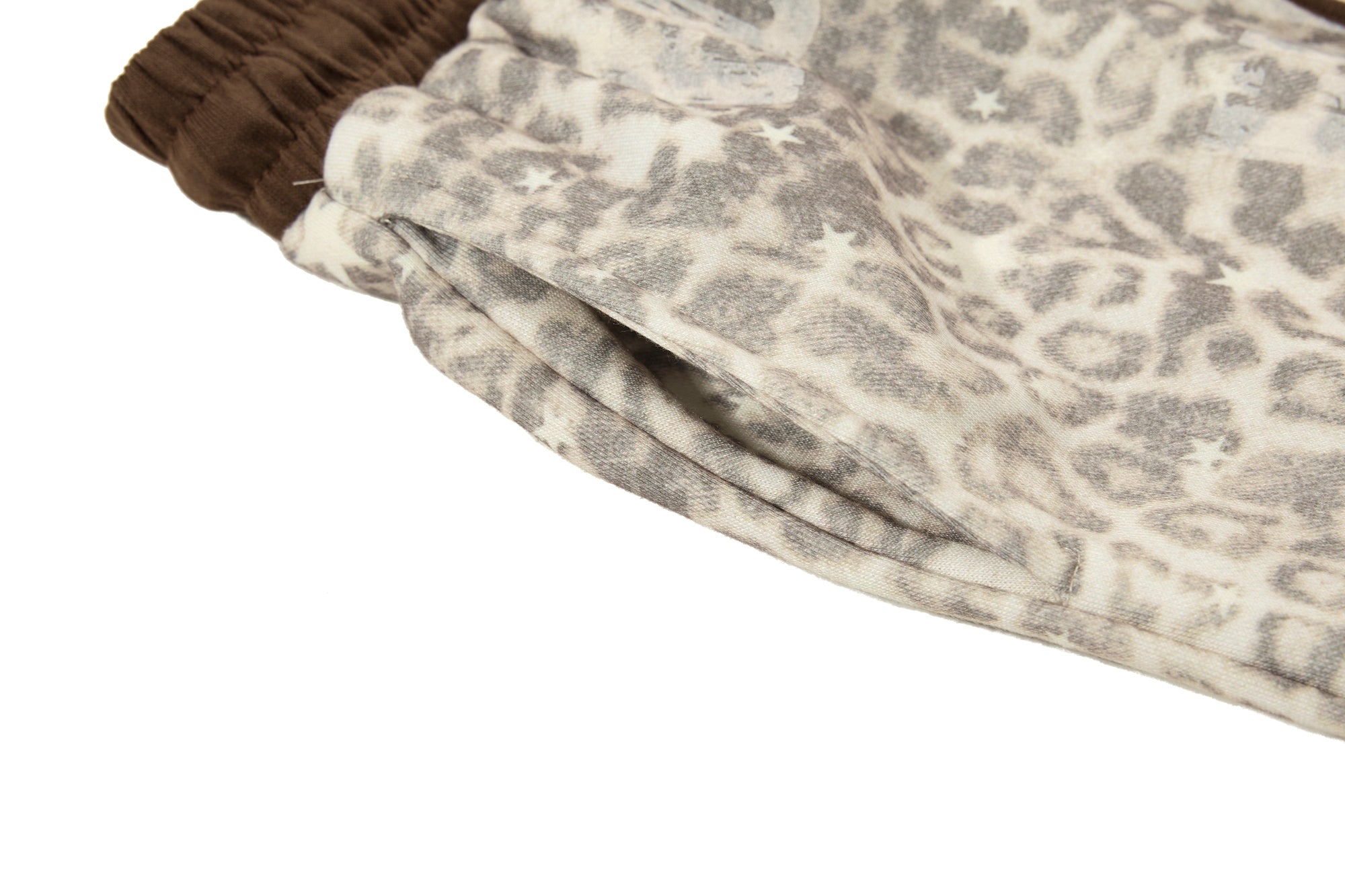 Omirad Leopard Washed Wide-Leg Sweatpants