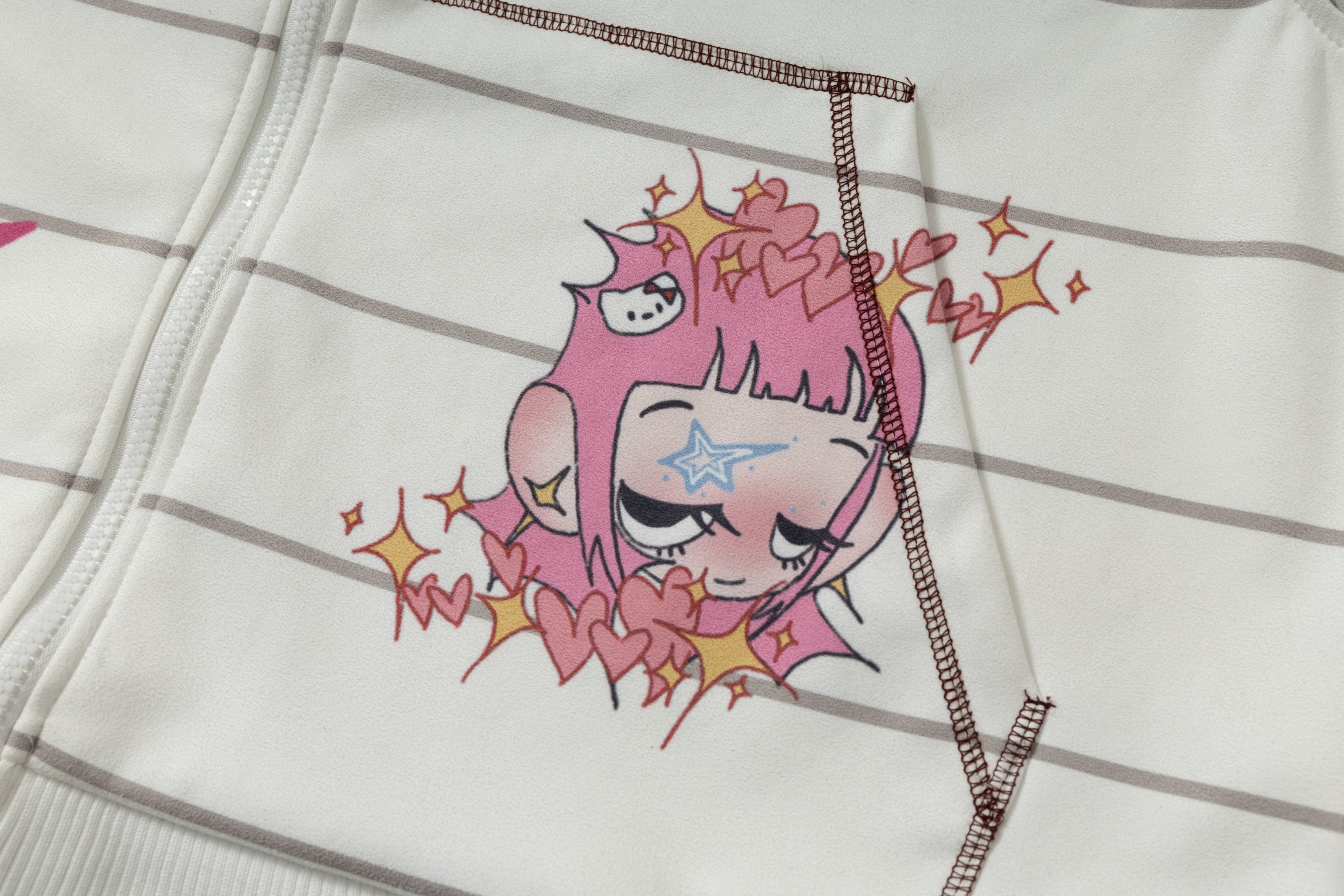 Omirad All-Over Graphic Zip Hoodie