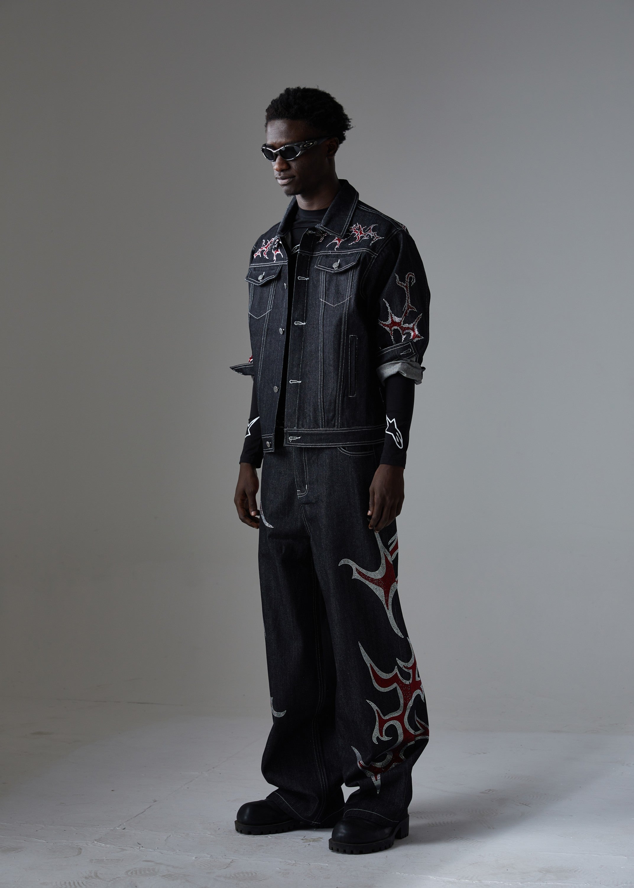 Omirad Graphic Denim Jacket