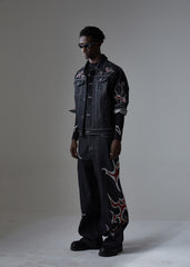 Omirad Graphic Denim Jacket