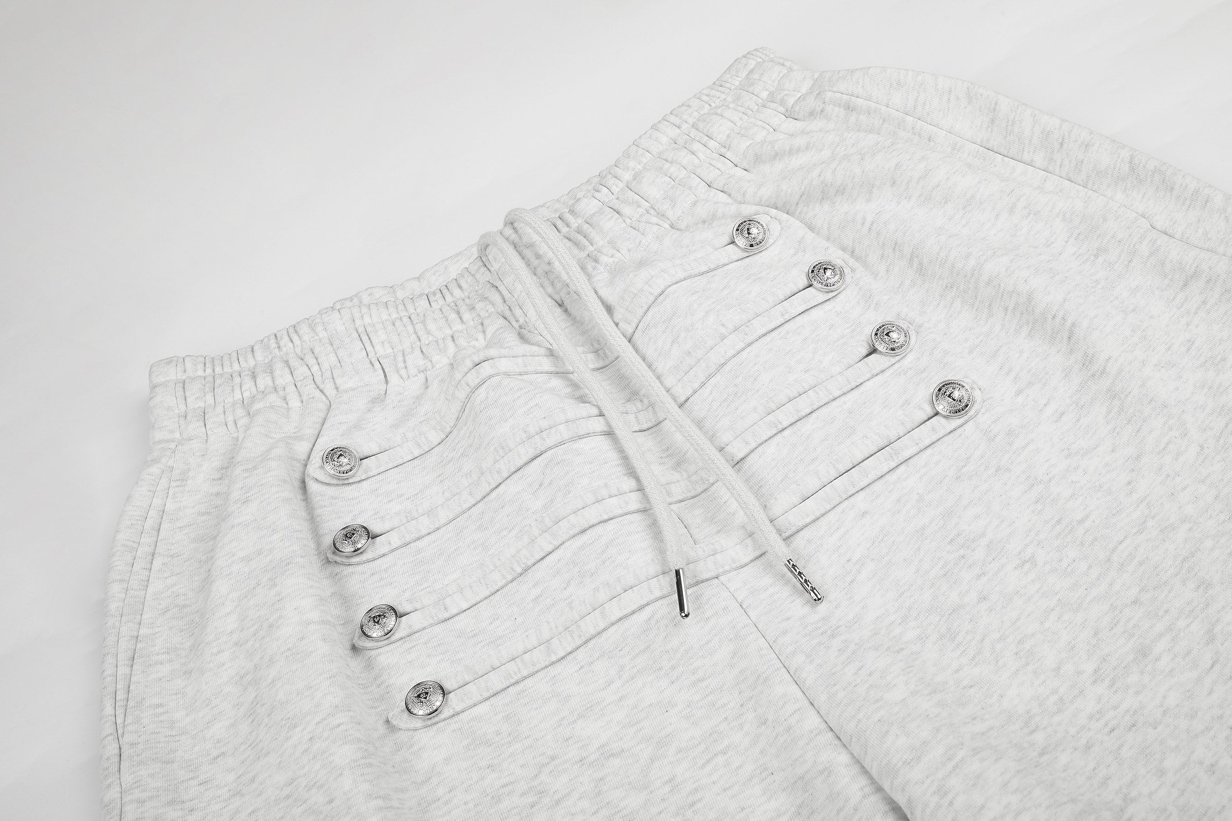 Omirad Military Button Wide Leg Sweatpants