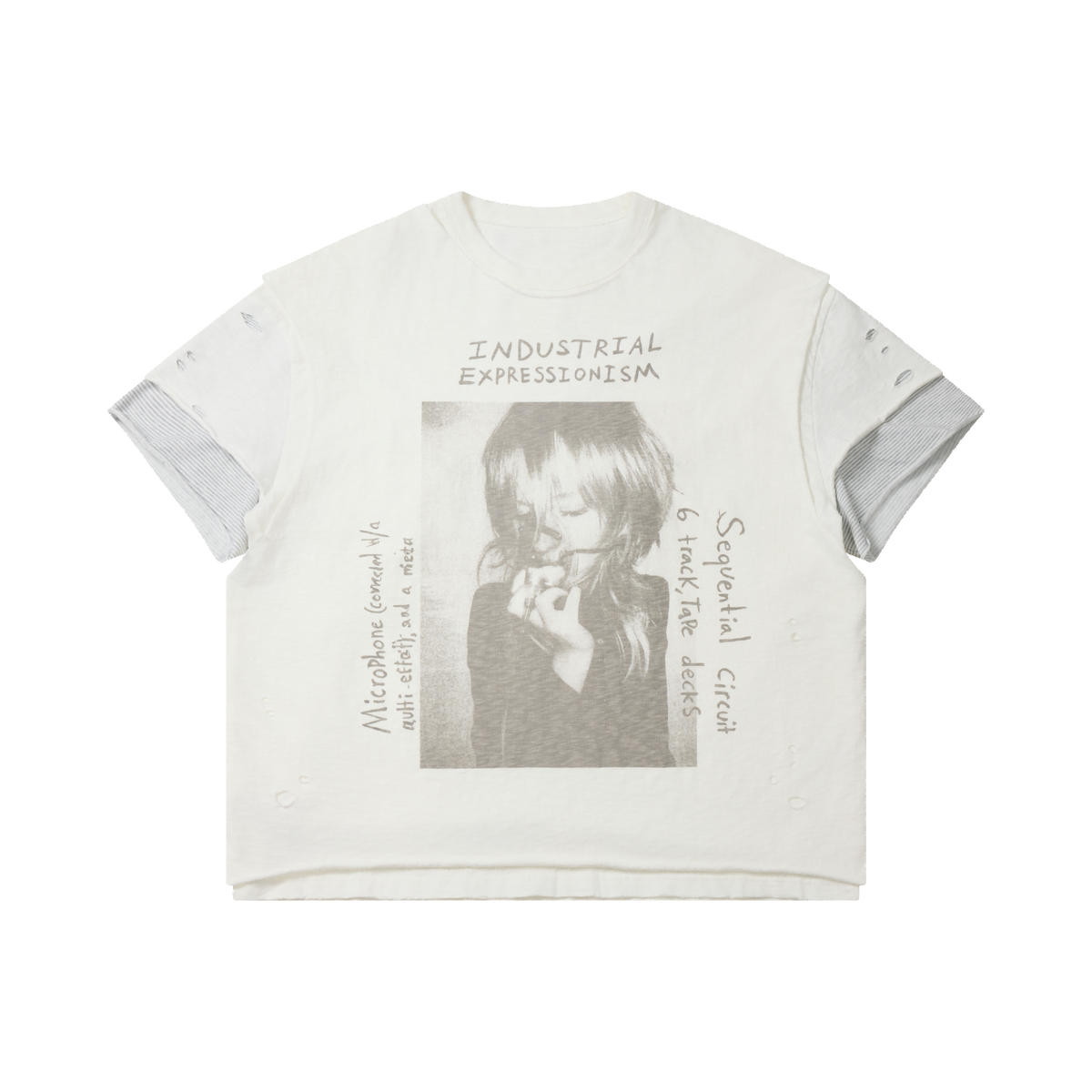Omirad Layered Distressed Graphic Tee