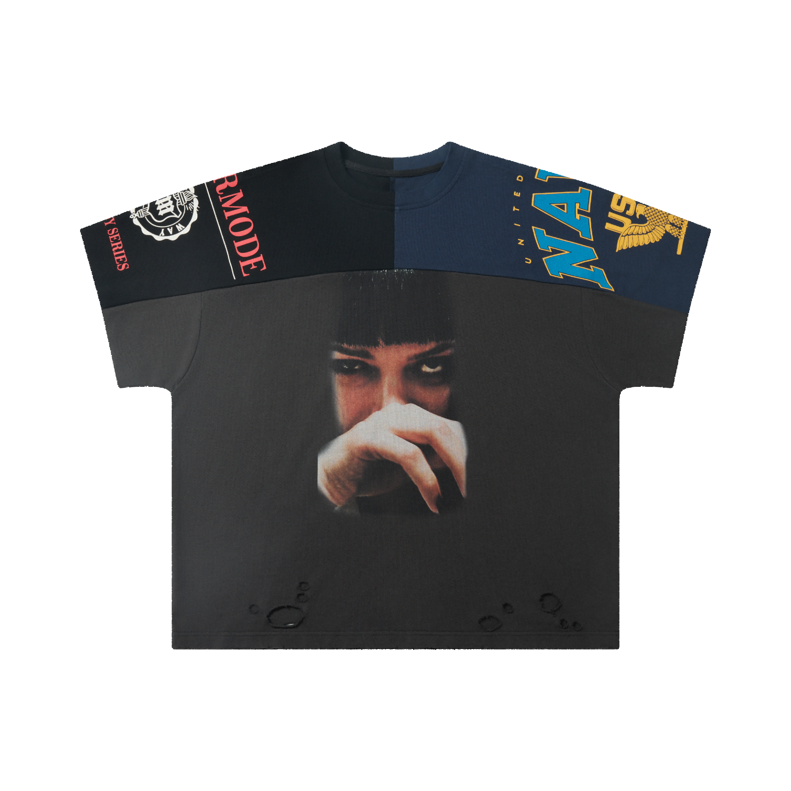 Omirad Distressed Panel Graphic Tee