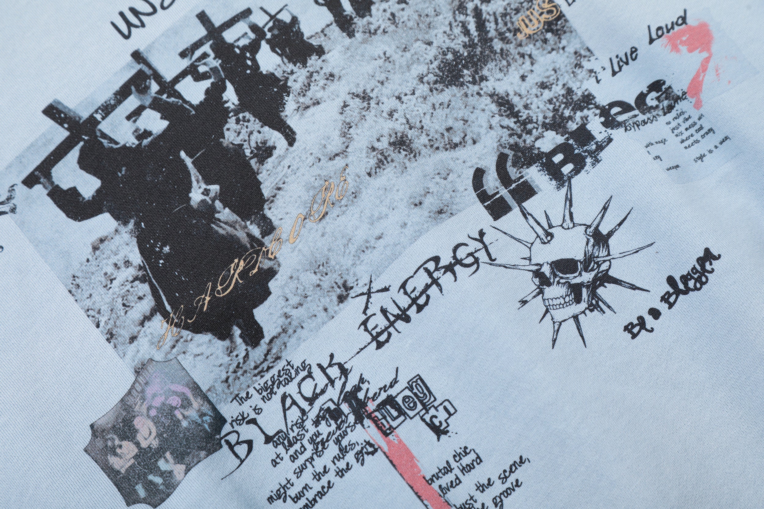 Omirad Collage Graphic Zip-Up Hoodie