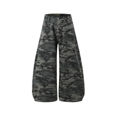 Omirad Camouflage Wide-Leg Jeans