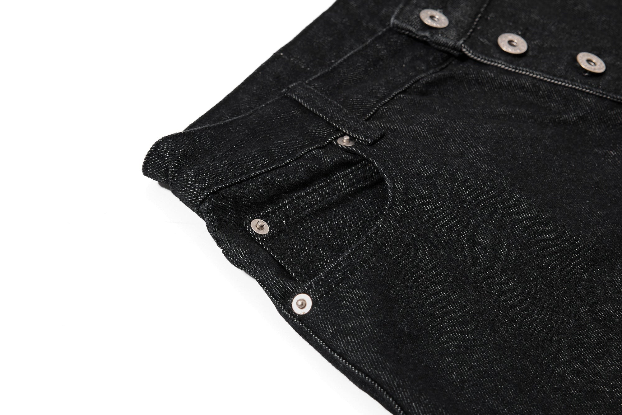 Omirad Asymmetric Button Denim Shorts