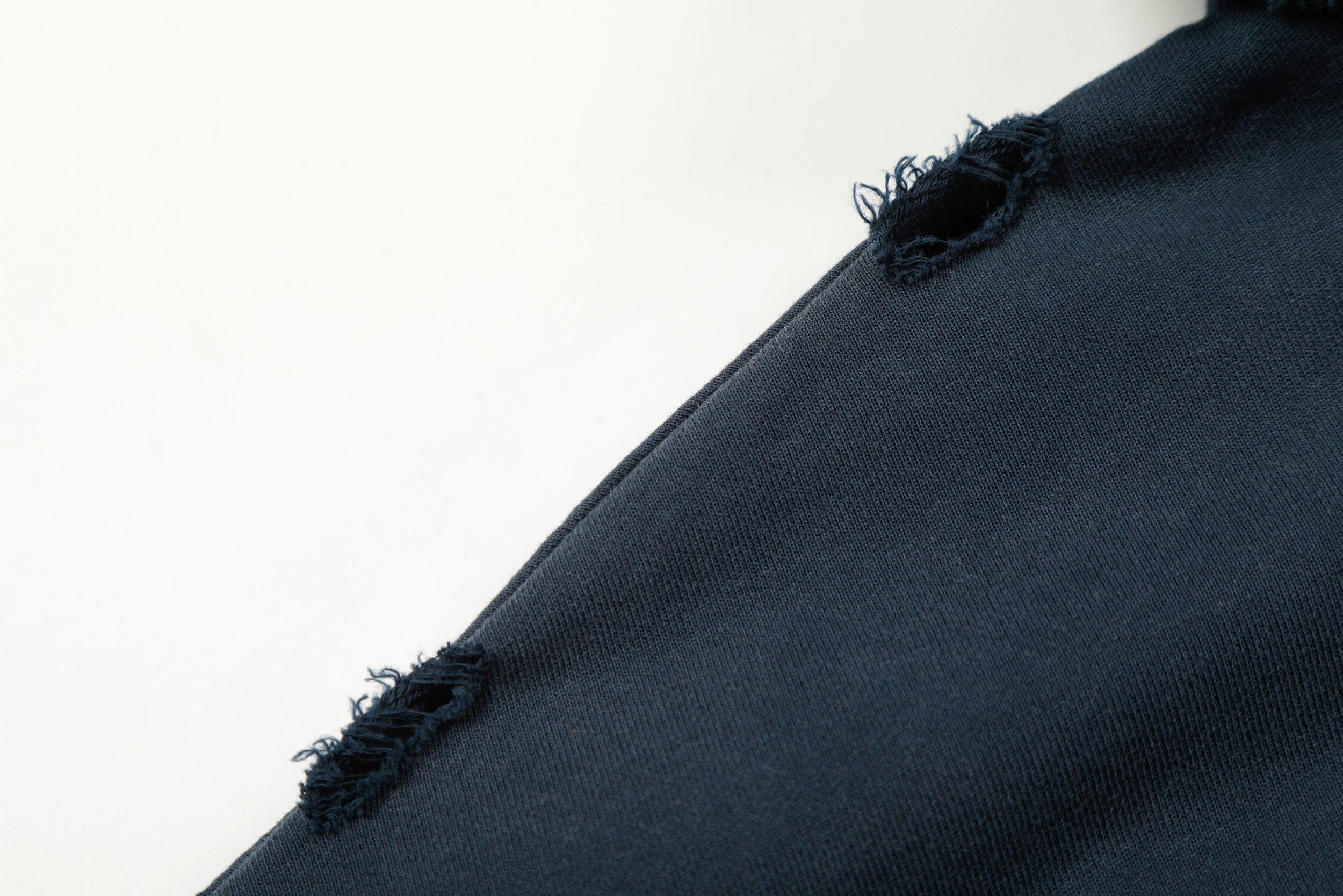Omirad Distressed Crest Zip-Up Hoodie