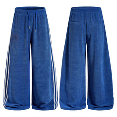 Omirad Mesh Stripe Wide-Leg Track Pants