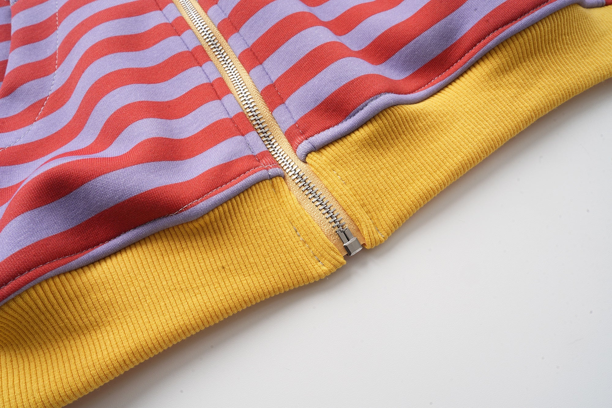 Omirad Striped Zip-Up Hoodie