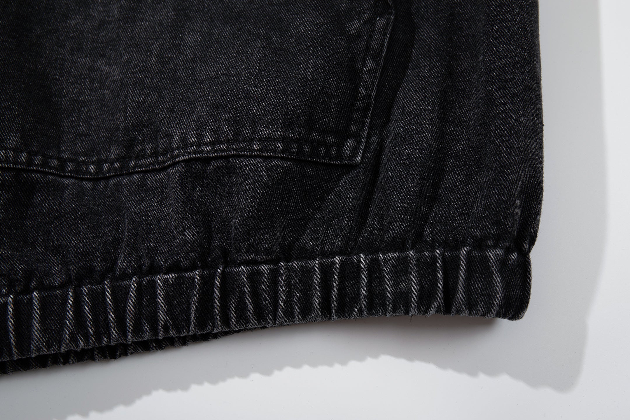 Omirad Toggle-Front Washed Denim Hoodie
