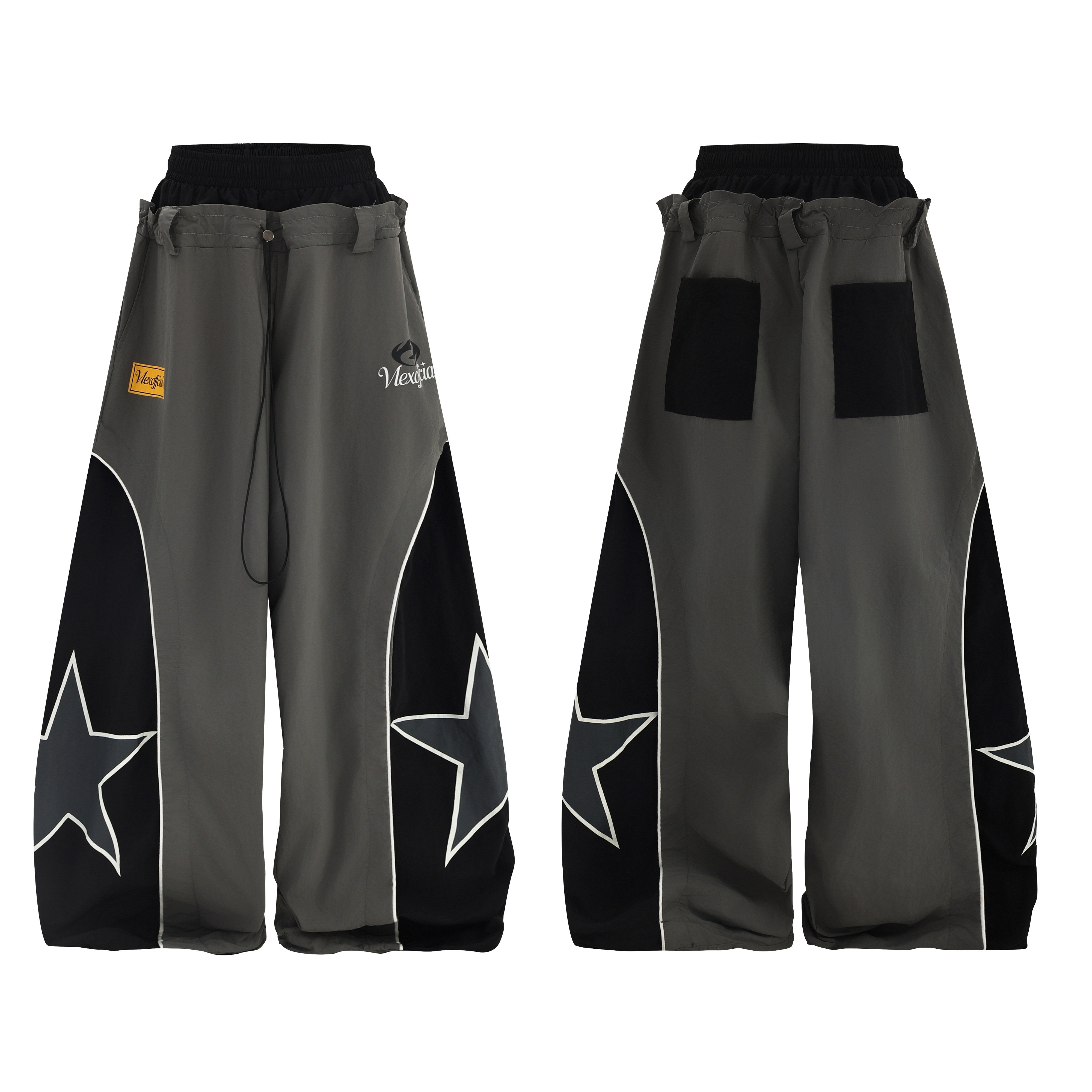 Omirad Star Panel Wide-Leg Sweatpants