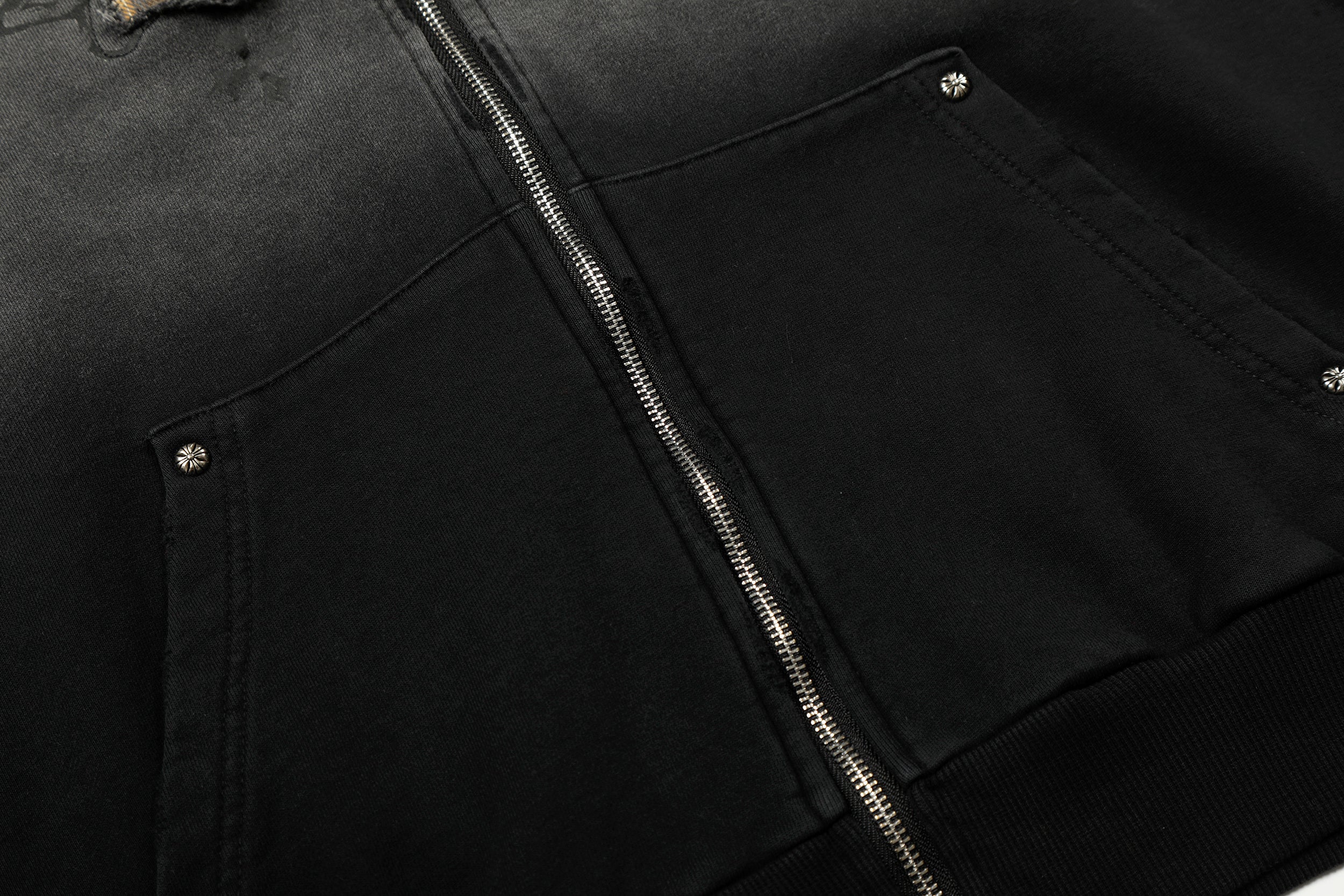 Omirad Gradient Graphic Zip-Up Hoodie