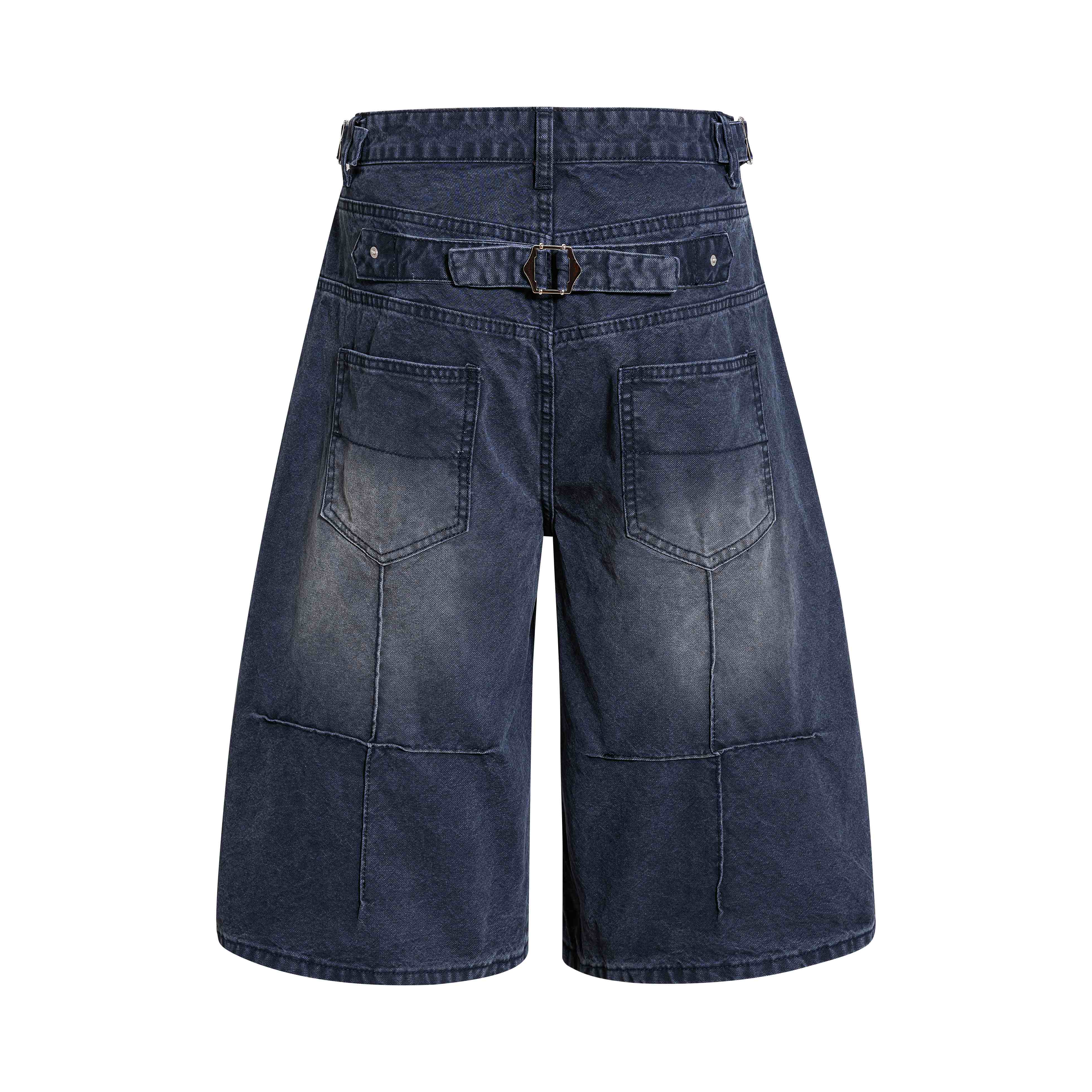 Omirad Vintage Wide-Leg Denim Shorts