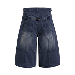 Omirad Vintage Wide-Leg Denim Shorts