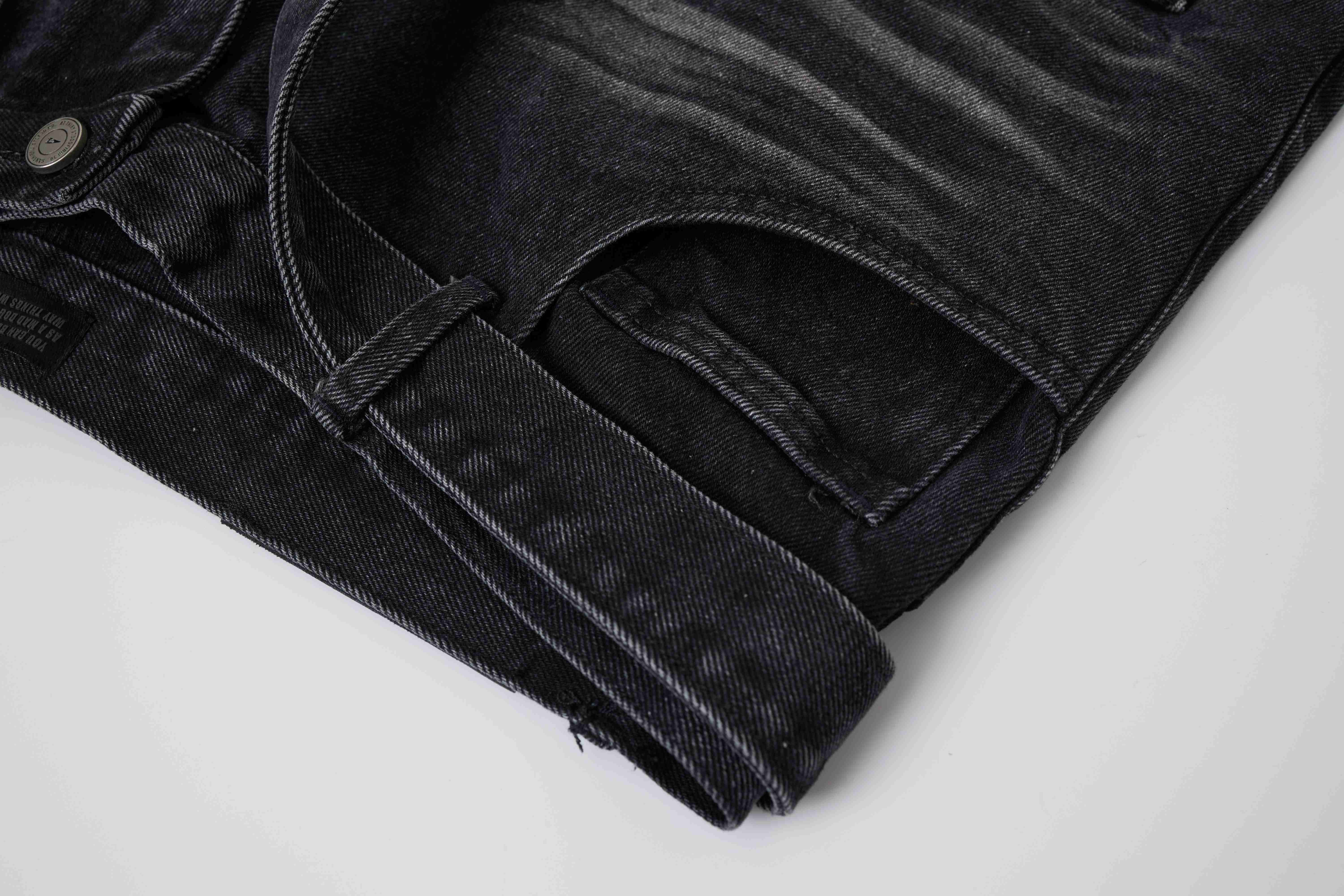 Omirad Web Panel Strap Denim Shorts