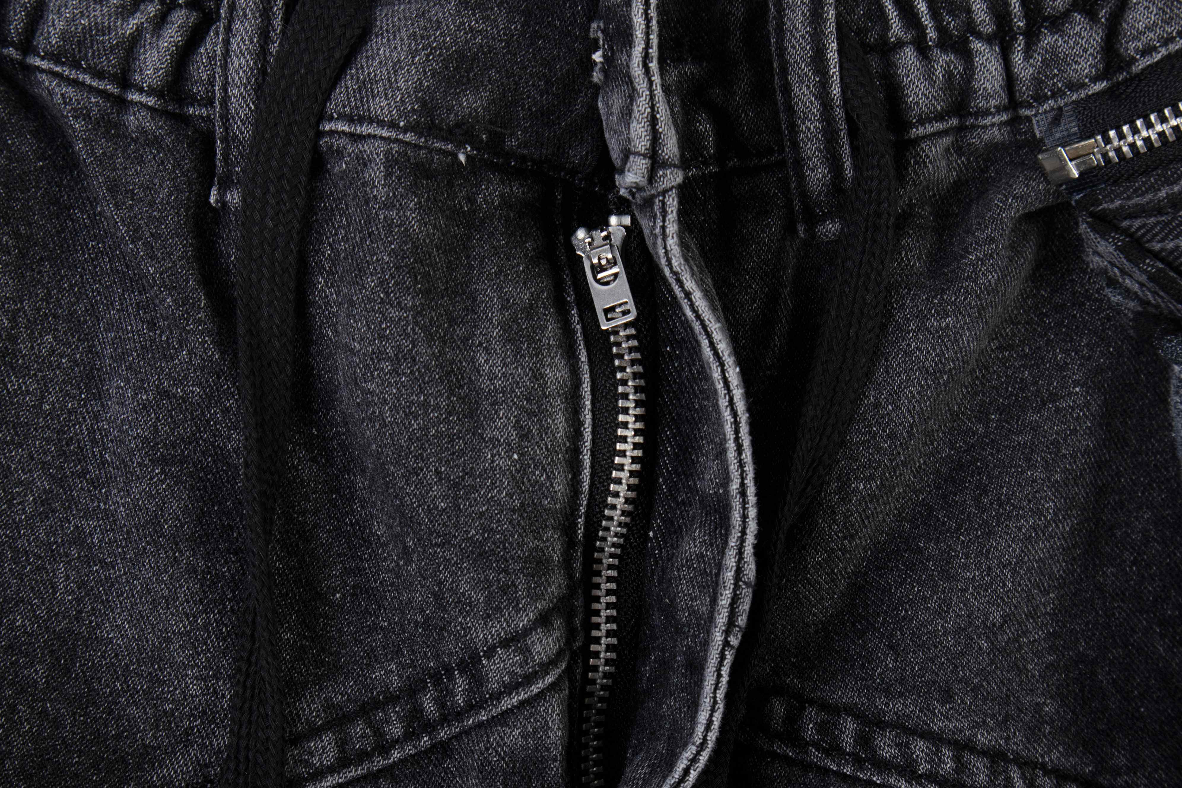 Omirad Layered Plaid Baggy Jeans