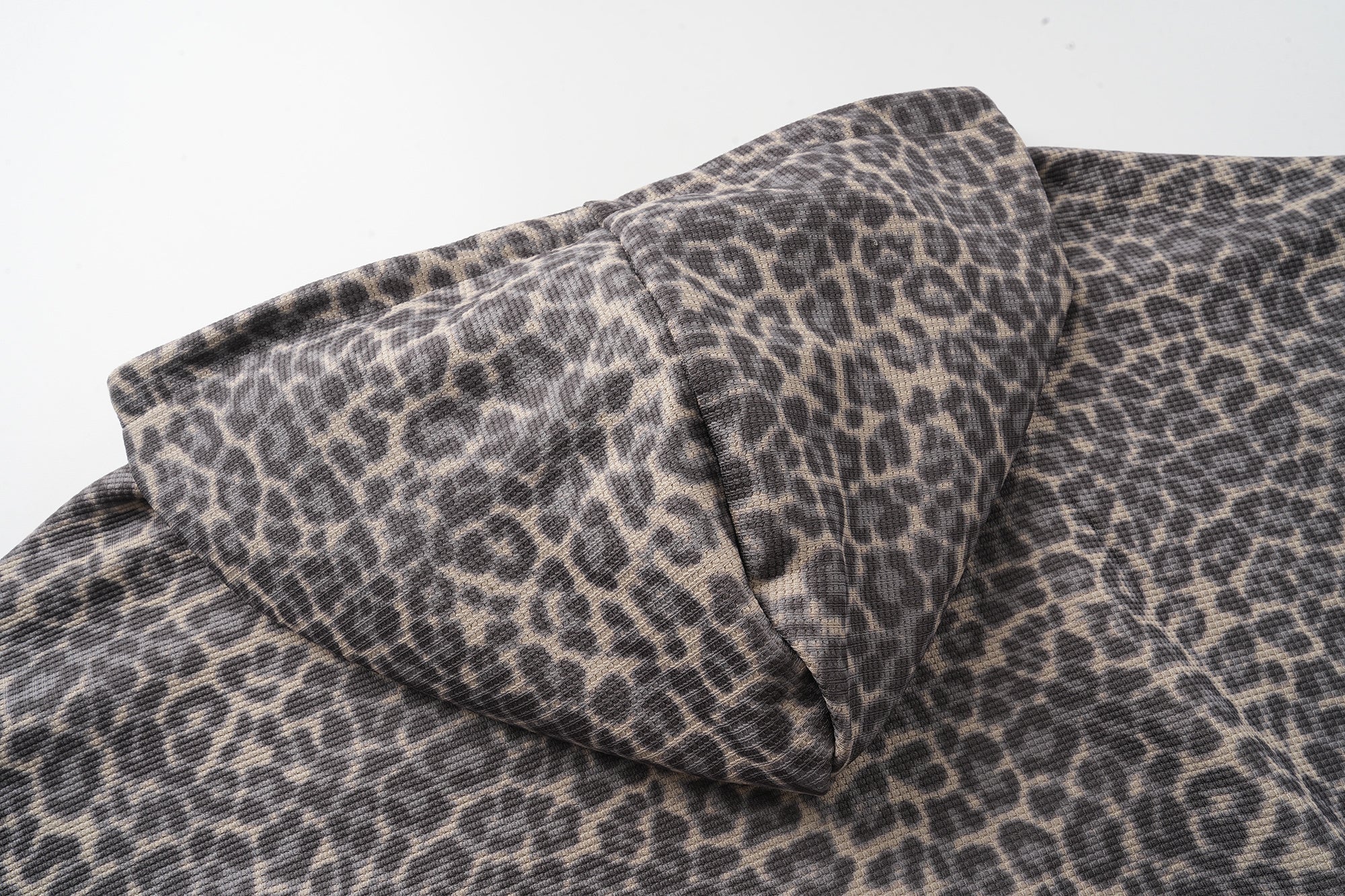Omirad Studded Cross Cropped Zip Hoodie