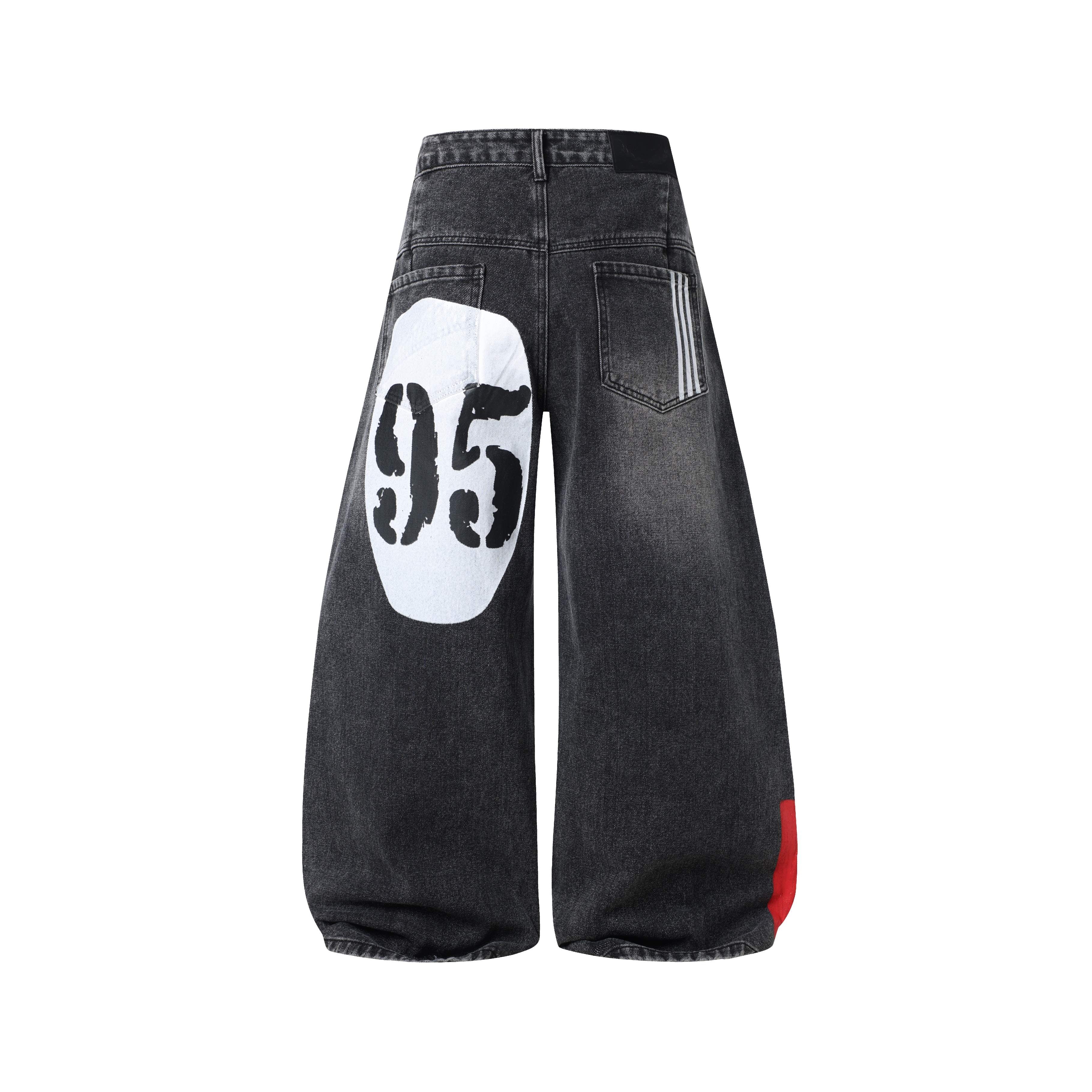 Omirad 1990 Graphic Wide-Leg Jeans