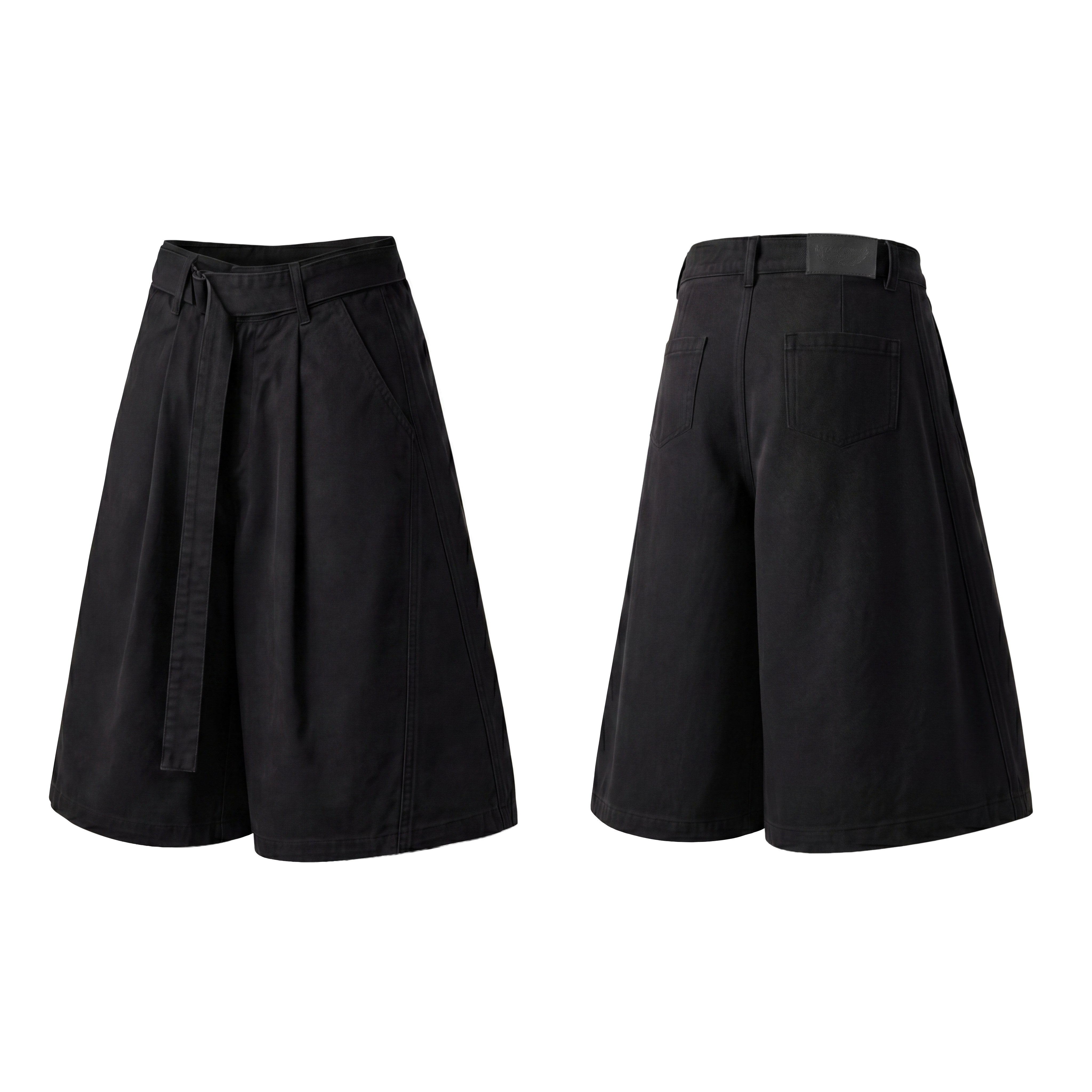 Omirad Belted Wide-Leg Short