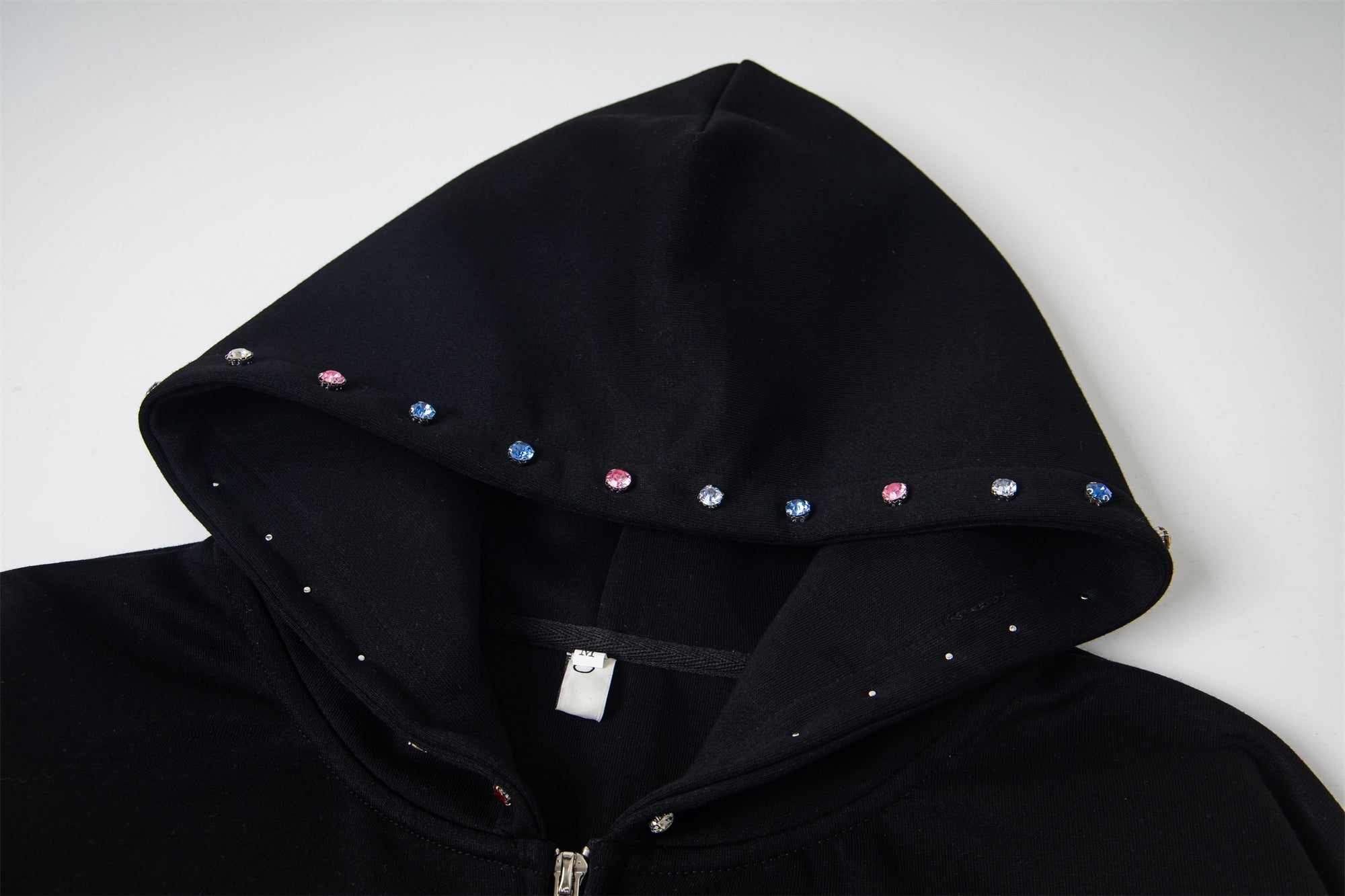 Omirad “MAKE” Studded Zip Hoodie