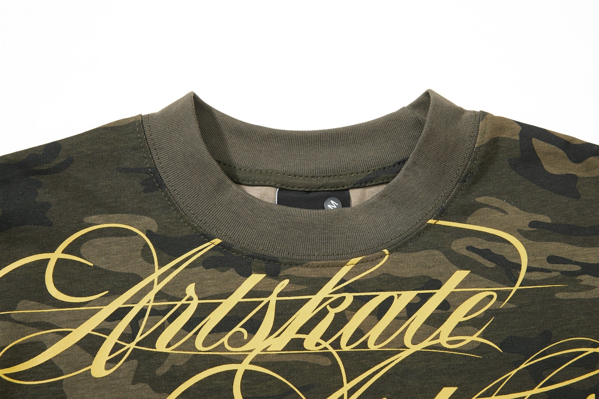 Omirad Camo Script Graphic T-Shirt