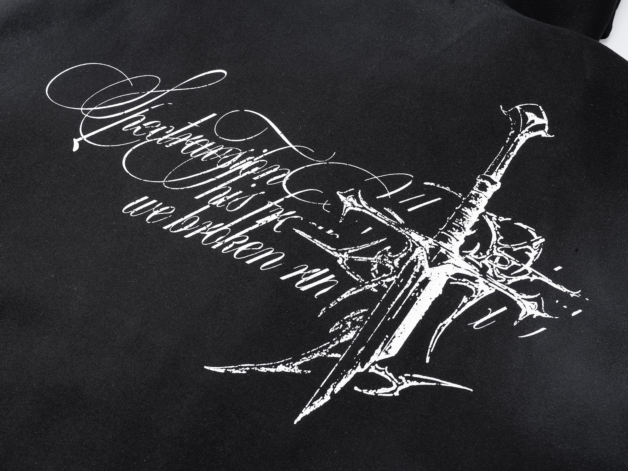 Omirad Gothic Cross Zip Hoodie