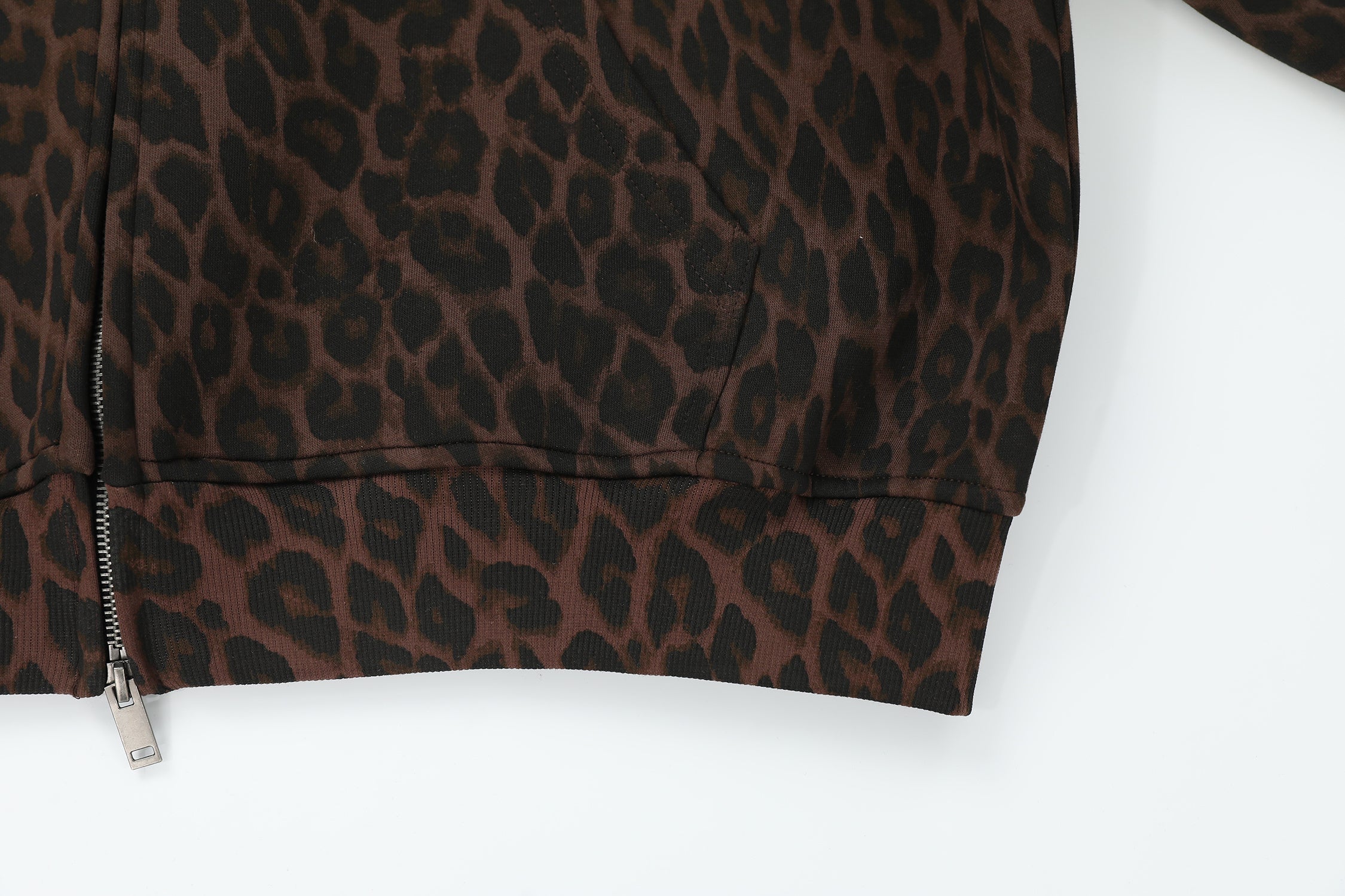 Omirad Leopard Crest Zip Hoodie