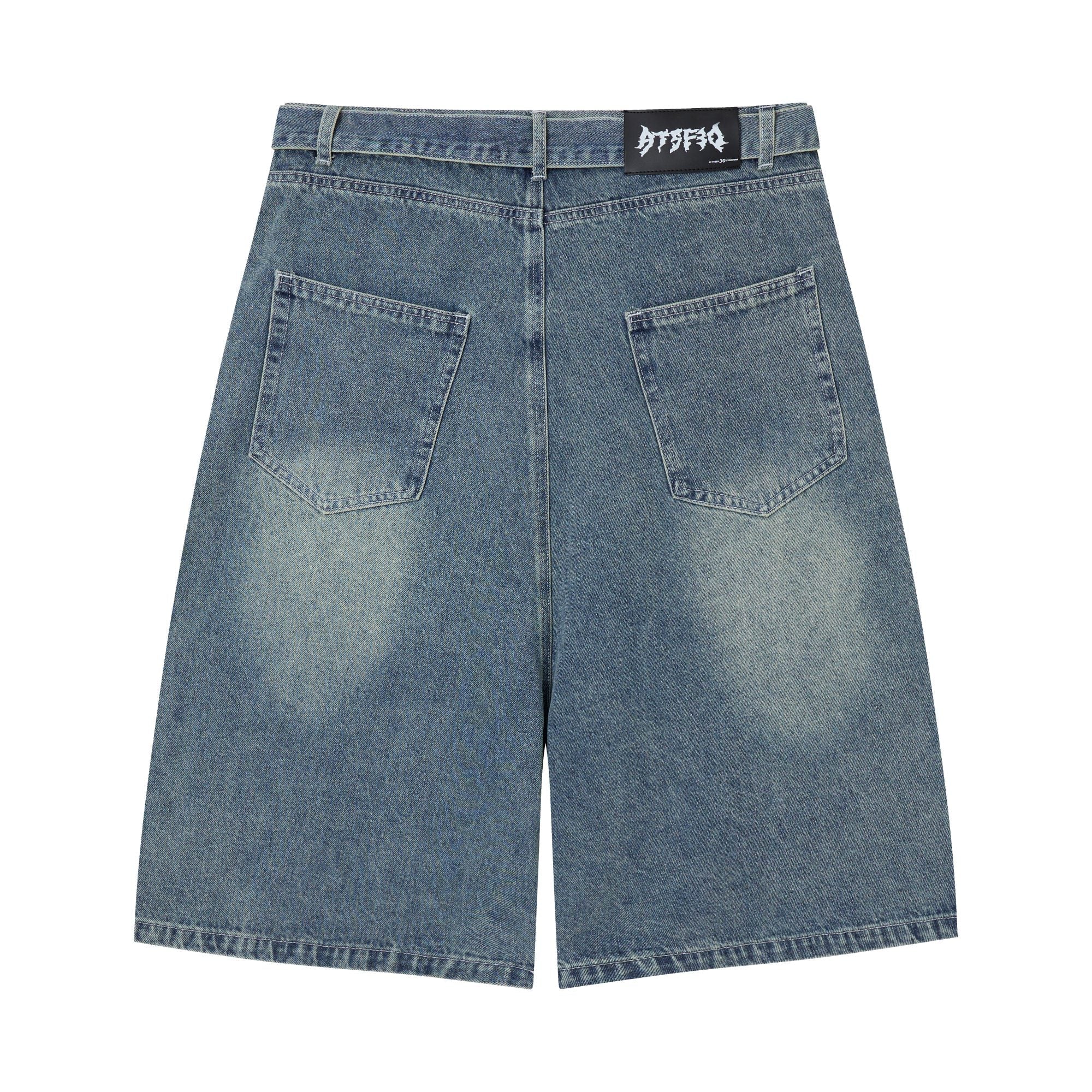 Omirad Web Panel Strap Denim Shorts