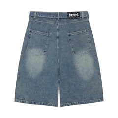 Omirad Web Panel Strap Denim Shorts