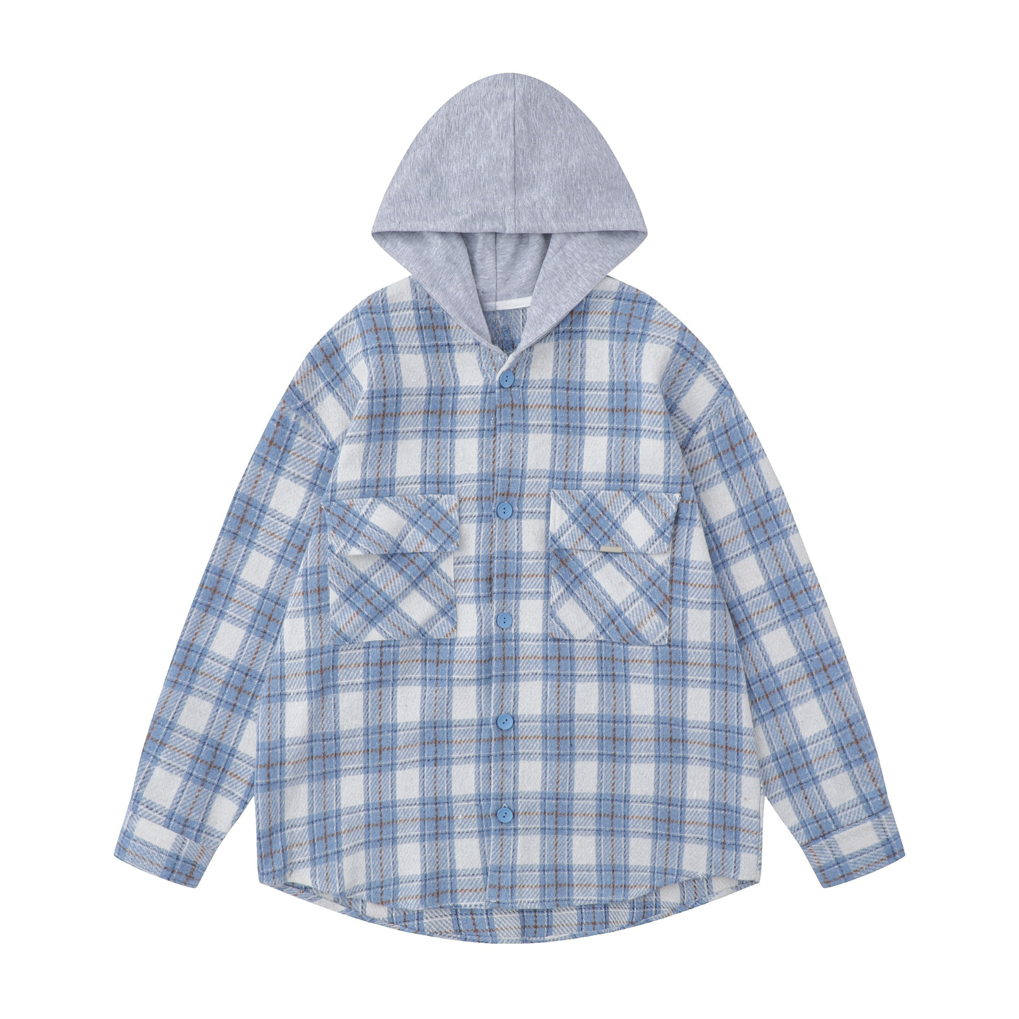 Omirad Hooded Flannel Overshirt