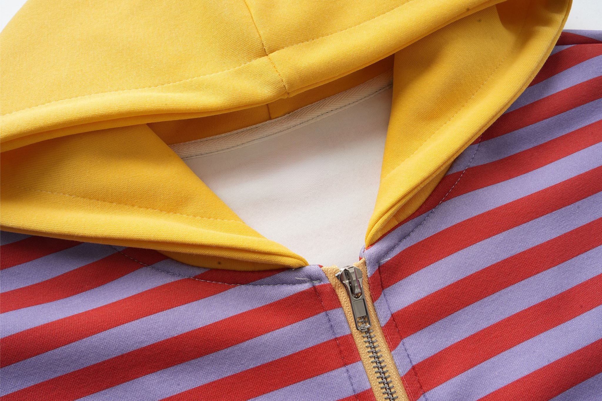 Omirad Striped Zip-Up Hoodie