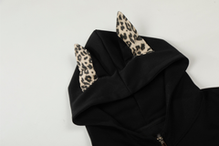 Omirad Leopard Panel Zip Hoodie