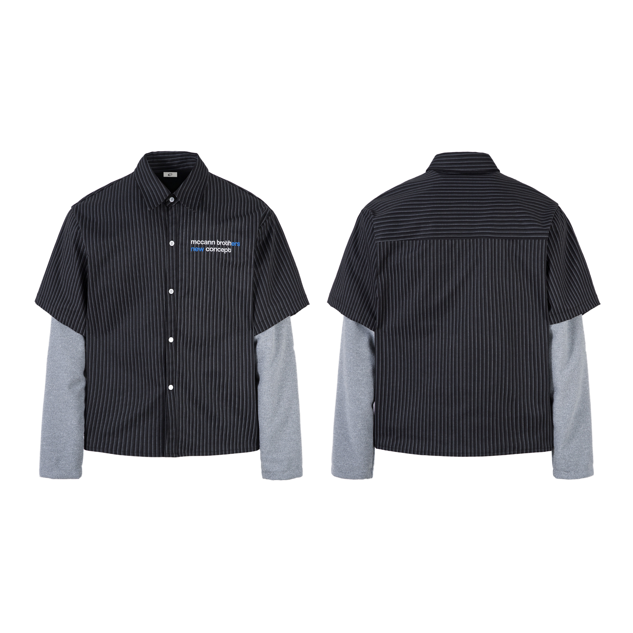 Omirad Layered Pinstripe Shirt