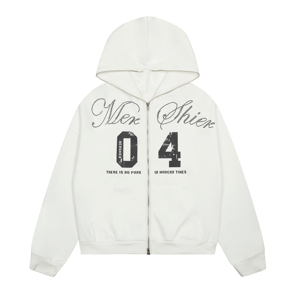 Omirad Punk-Script Zip Hoodie