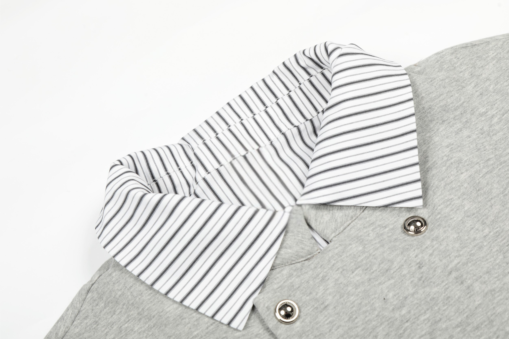 Omirad Double-Breasted Layered Stripe Jacket