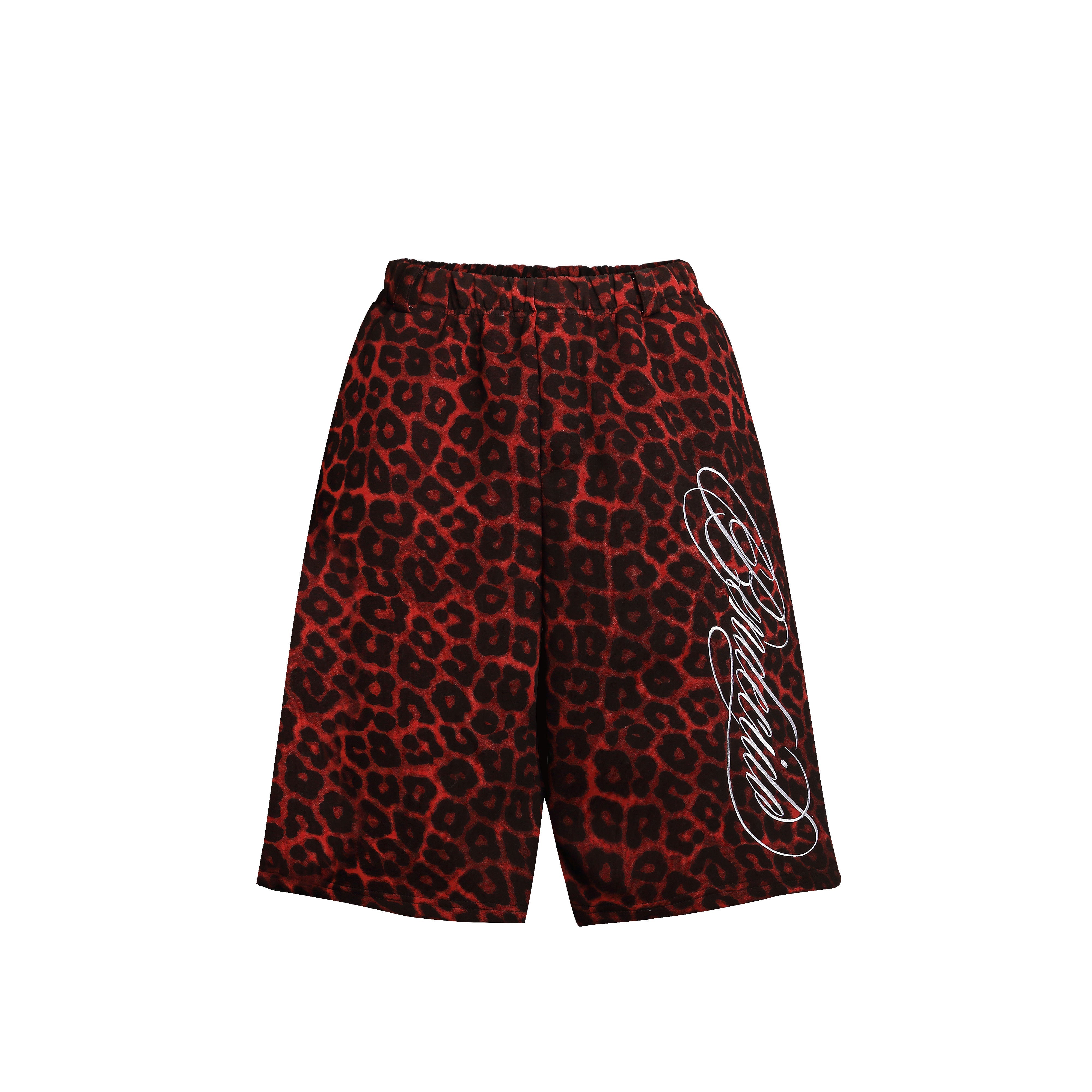 Omirad Leopard Print Loose Shorts