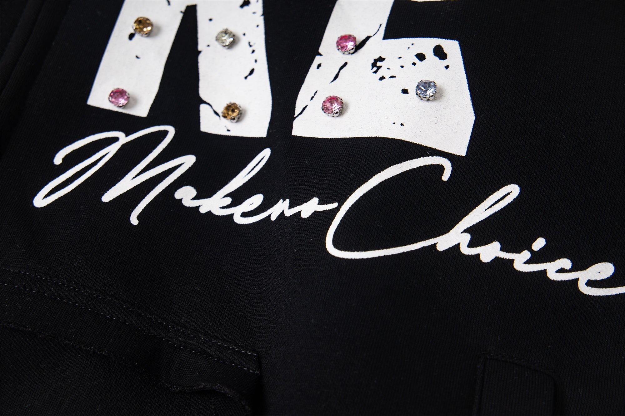 Omirad “MAKE” Studded Zip Hoodie