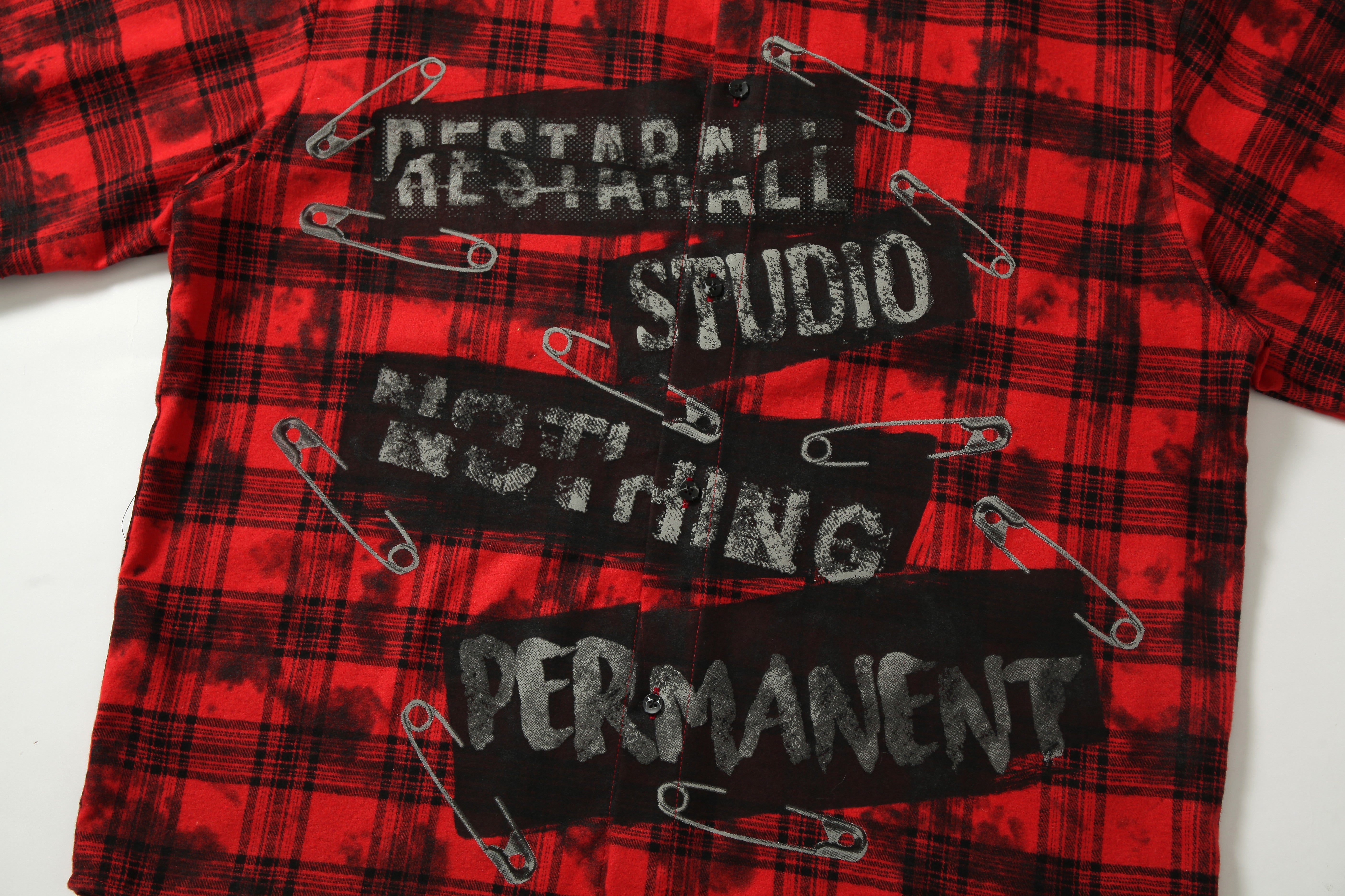 Omirad Punk Plaid Graphic Shirt