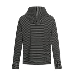 Omirad Striped Graphic Zip Hoodie