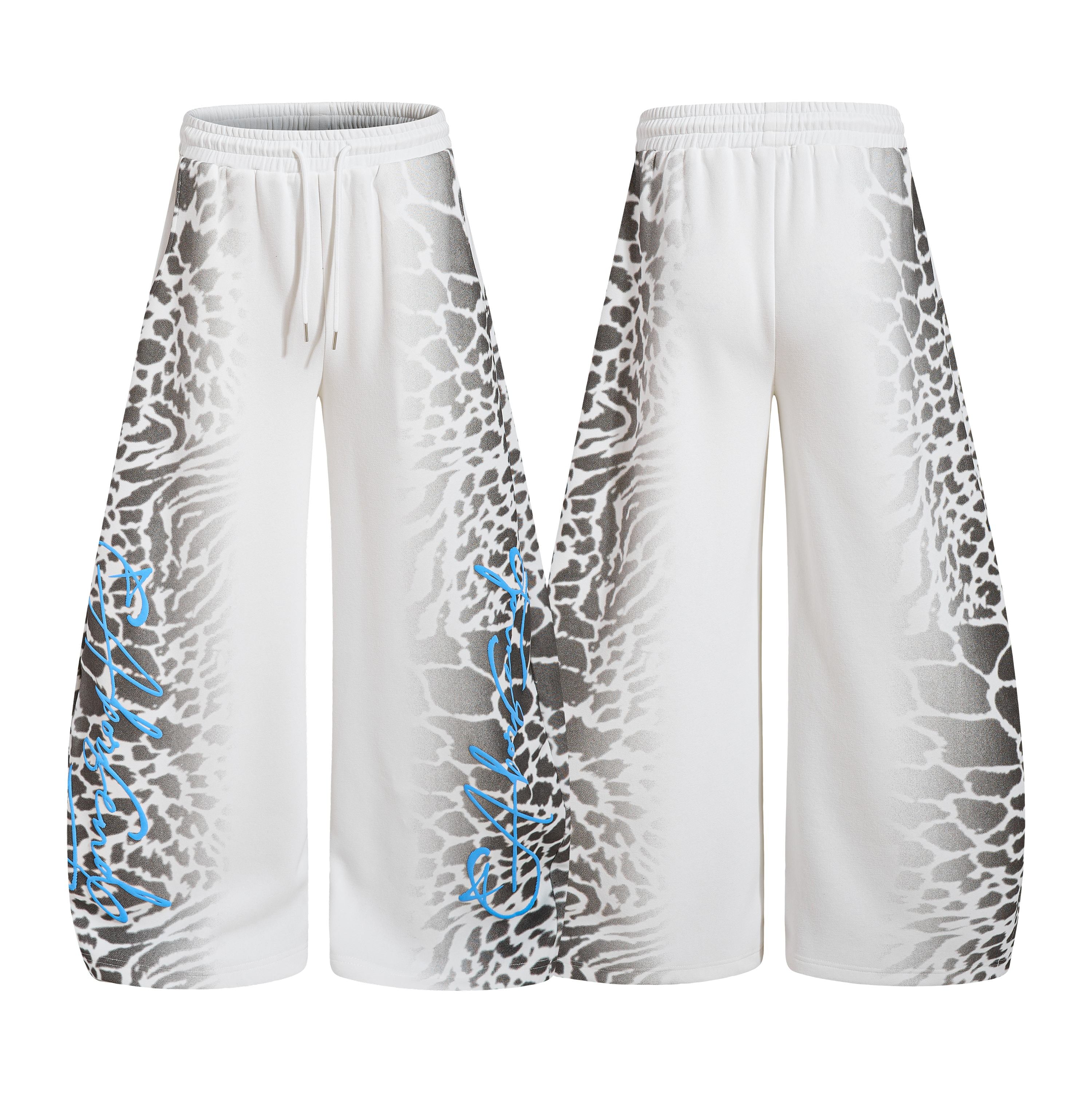 Omirad Leopard Fade Wide-Leg Sweatpants