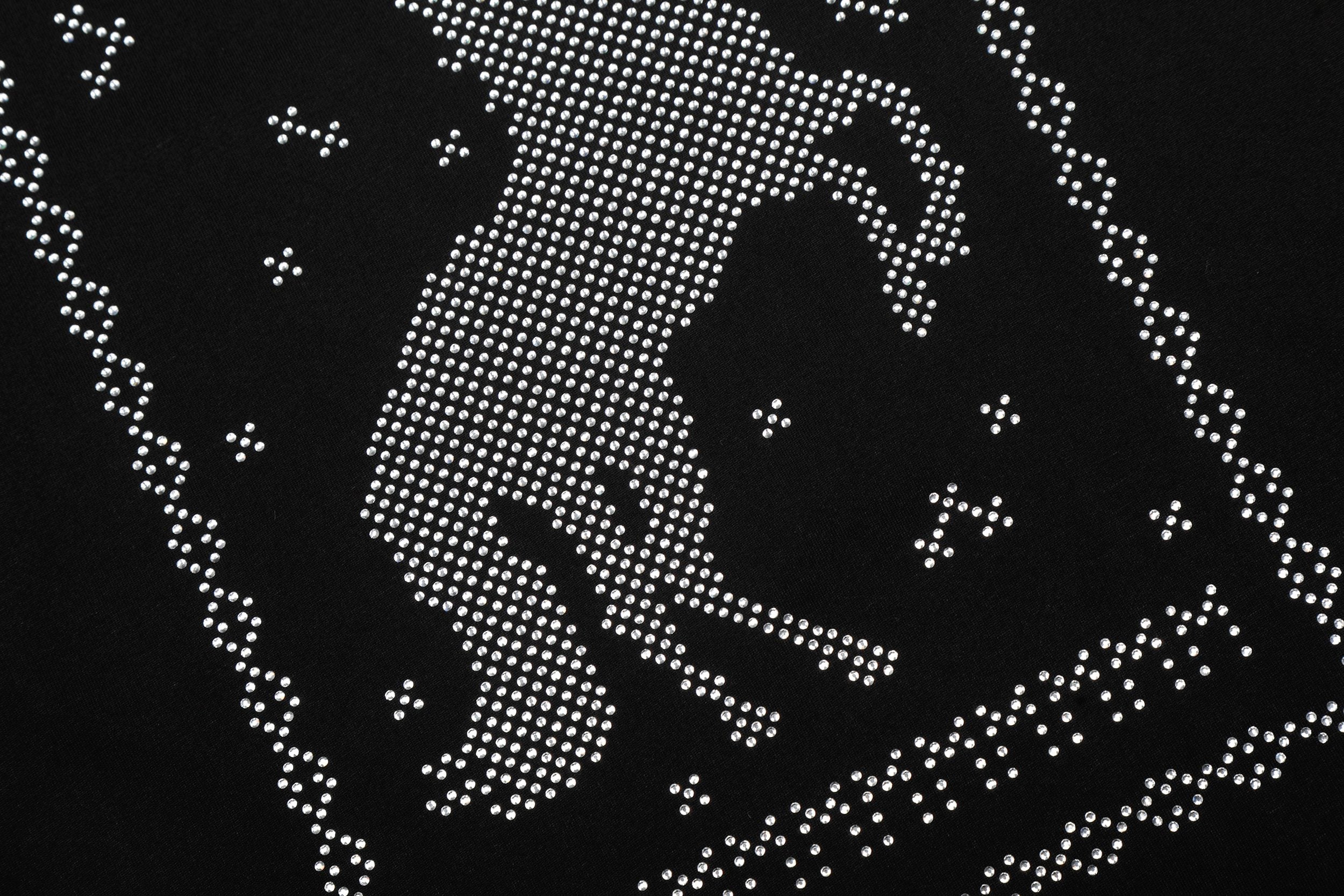 Omirad Rhinestone Horse Graphic T-Shirt