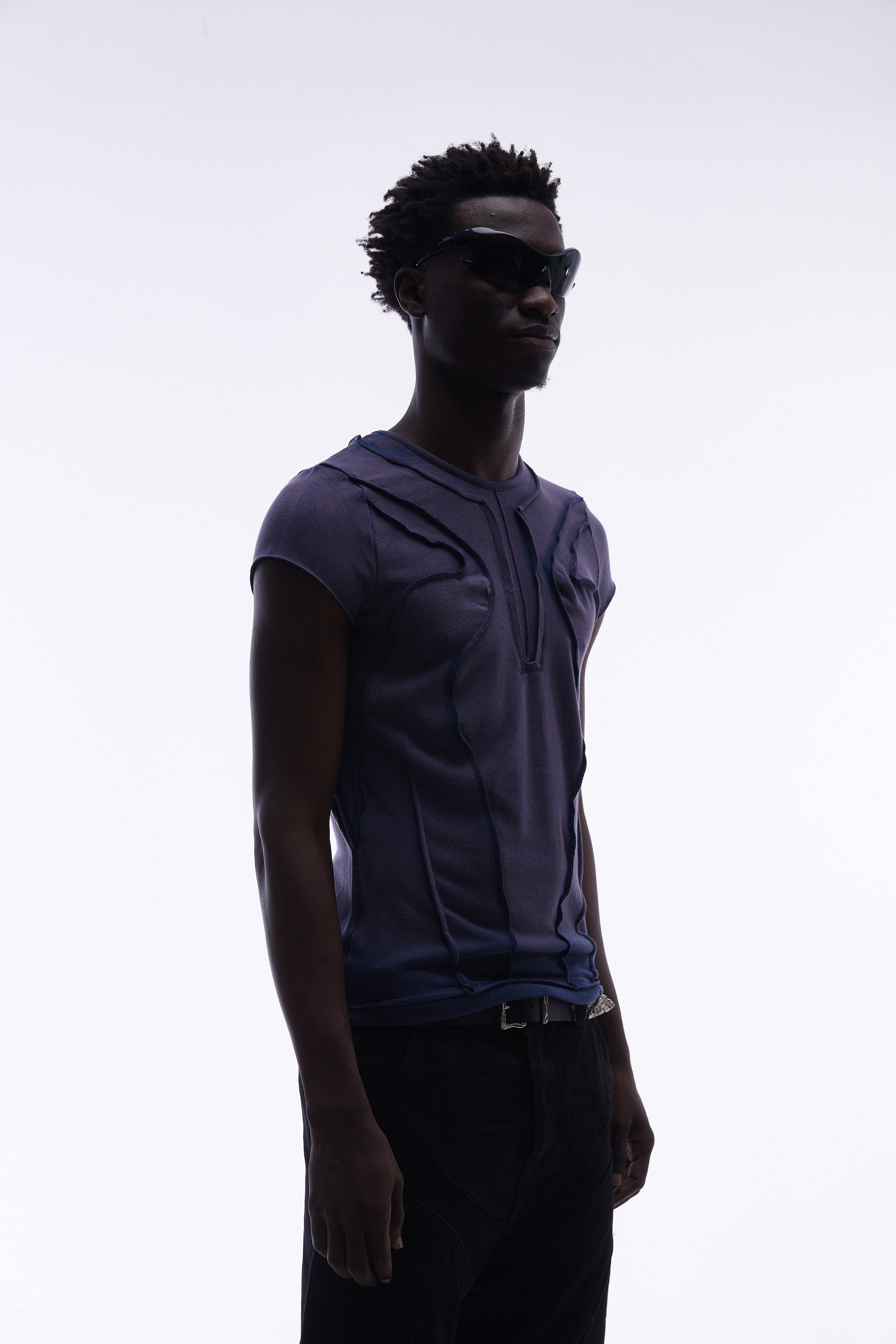 Omirad Raw Seam Washed Sleeveless Tee