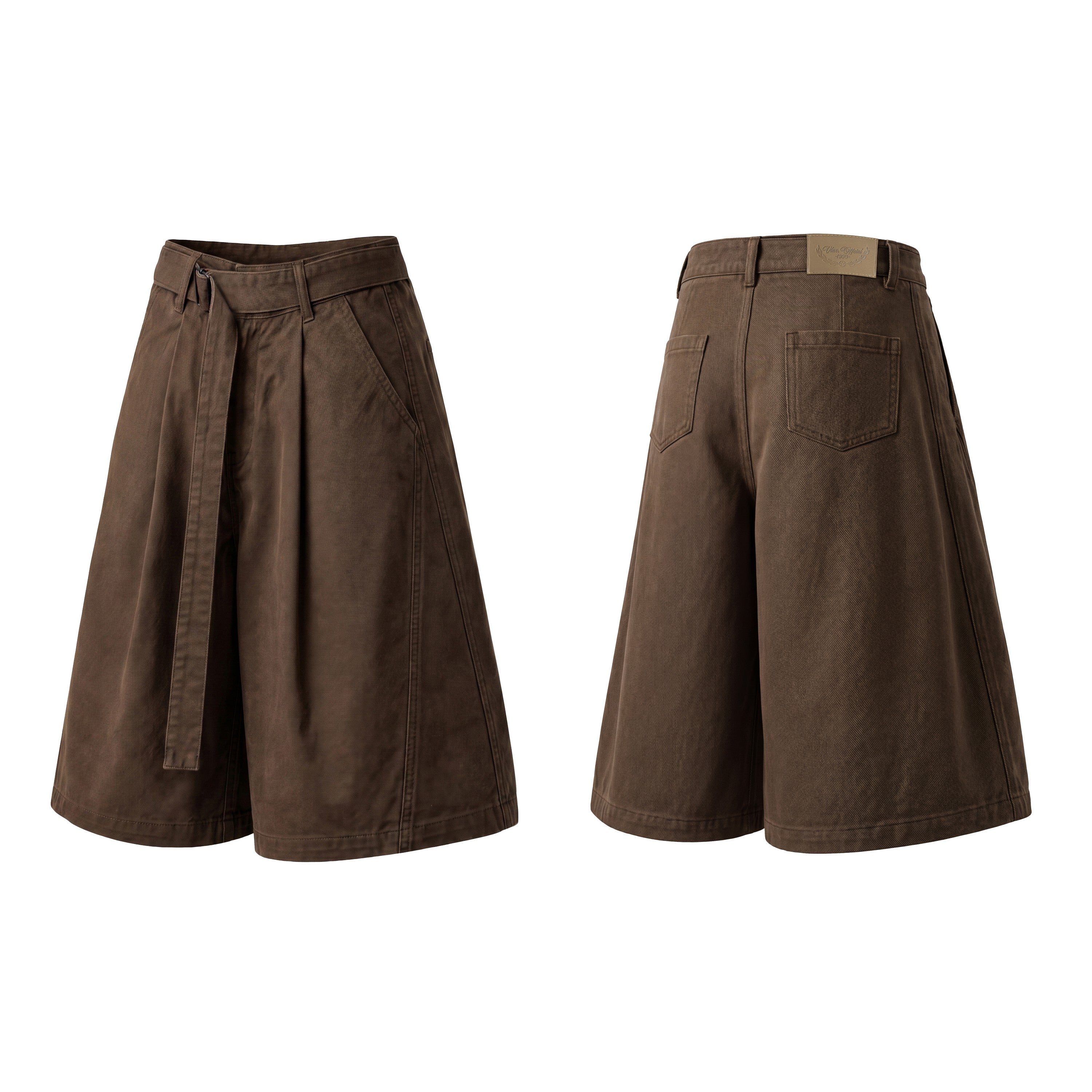 Omirad Belted Wide-Leg Short