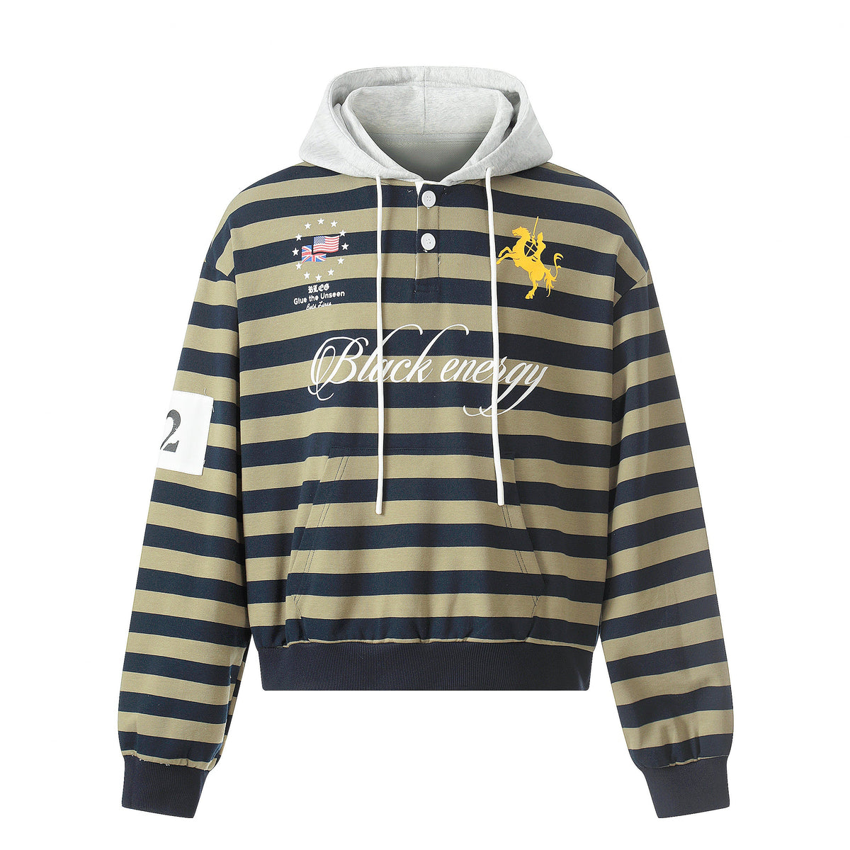 Omirad Striped Rugby Hoodie