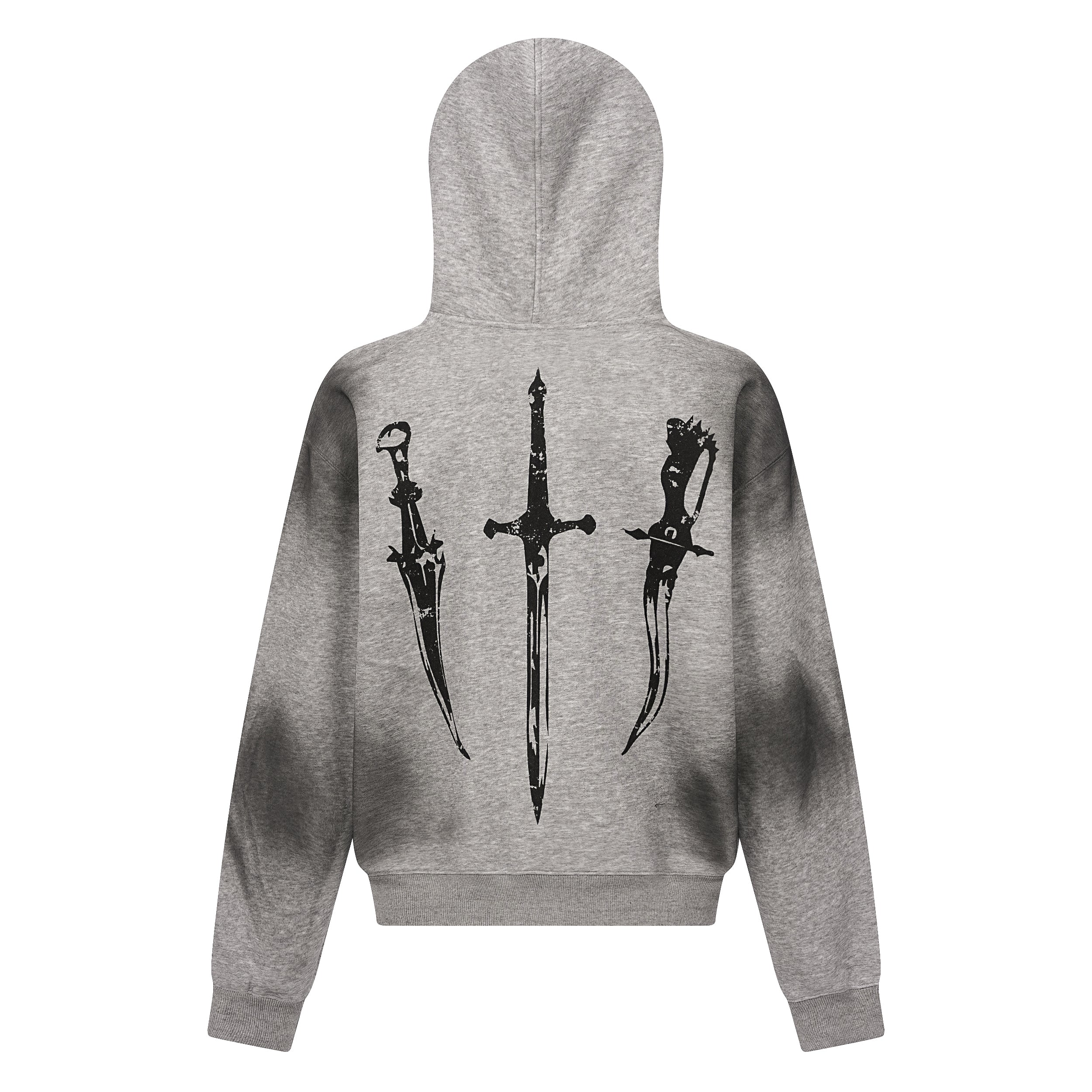 Omirad Gothic Fur-Trim Zip-Up Hoodie