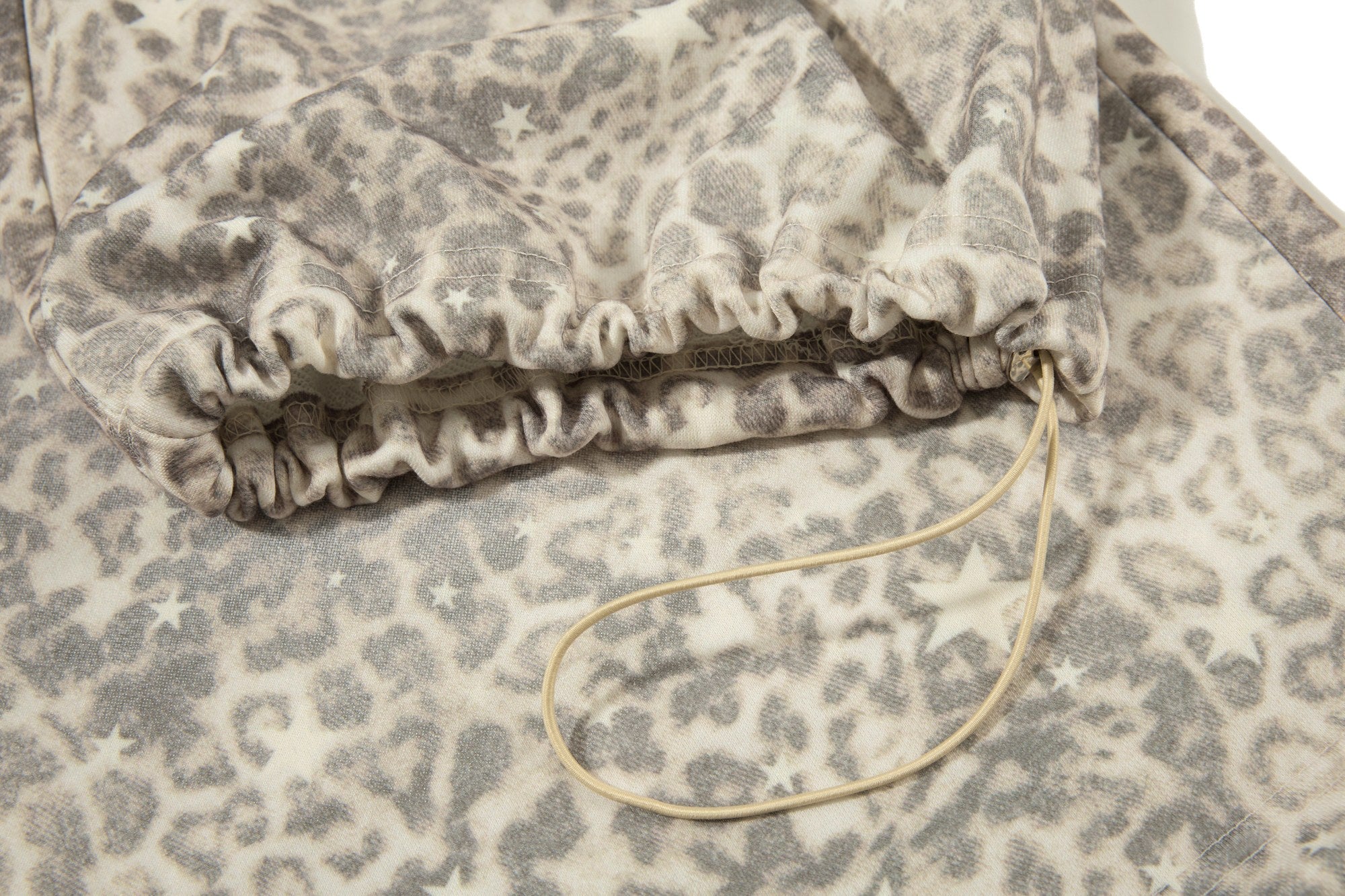 Omirad Leopard Washed Wide-Leg Sweatpants