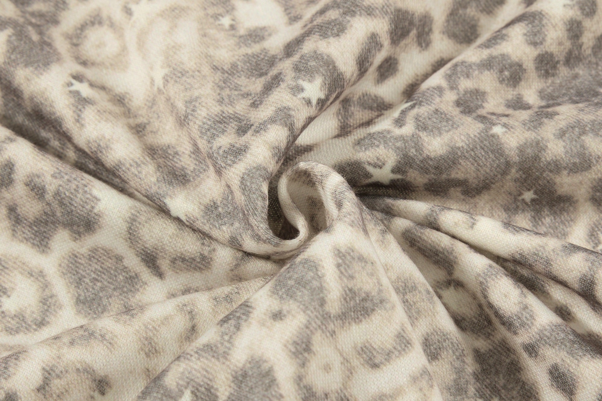 Omirad Leopard Washed Wide-Leg Sweatpants