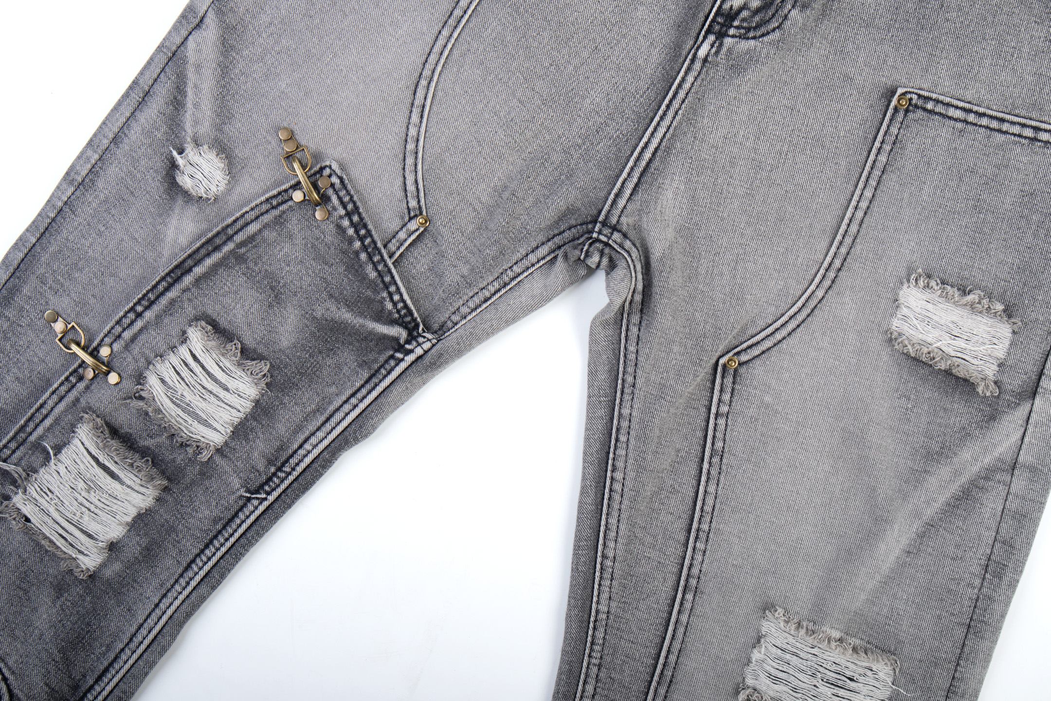 Omirad Distressed Flare Jeans