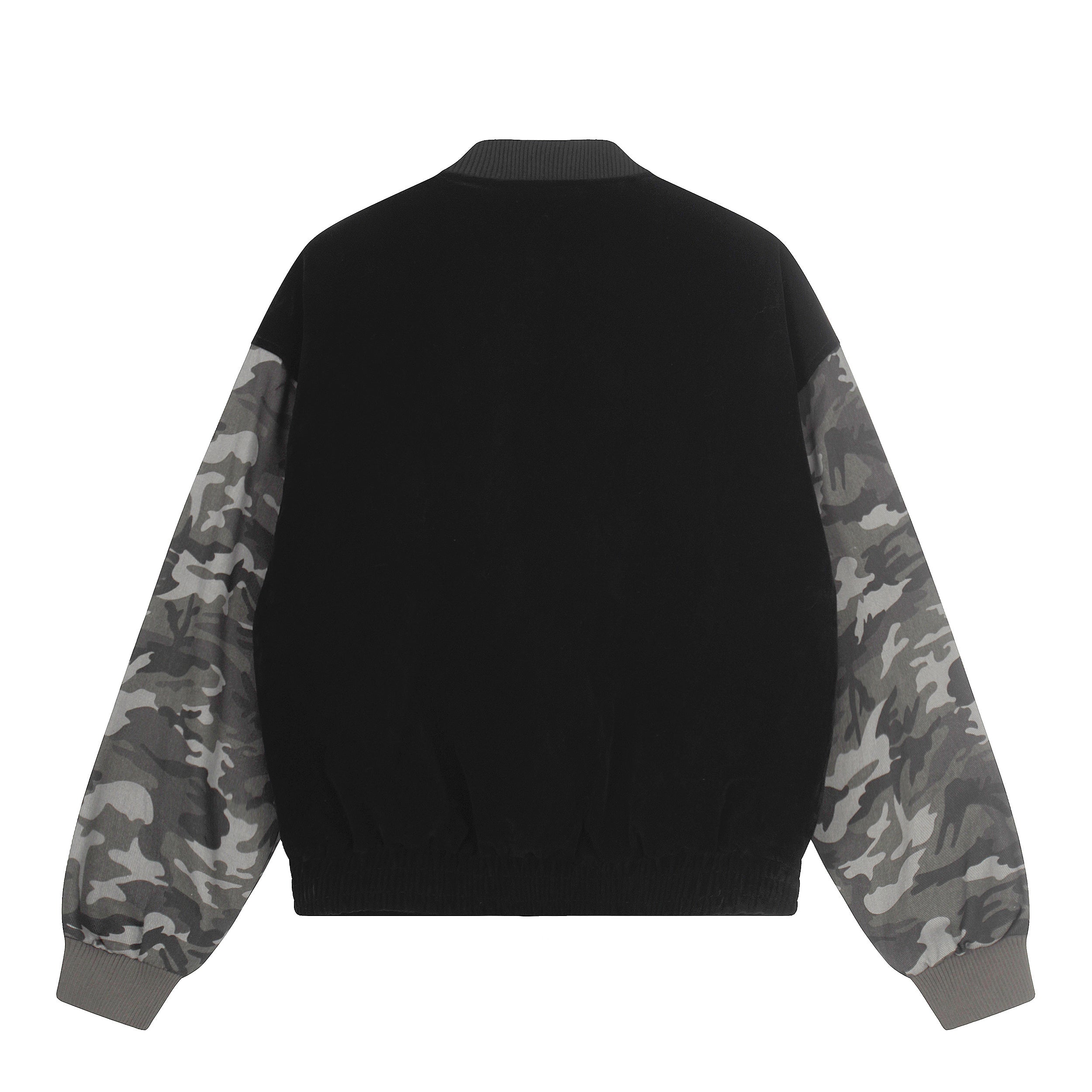 Omirad Camo Sleeve Varsity Jacket