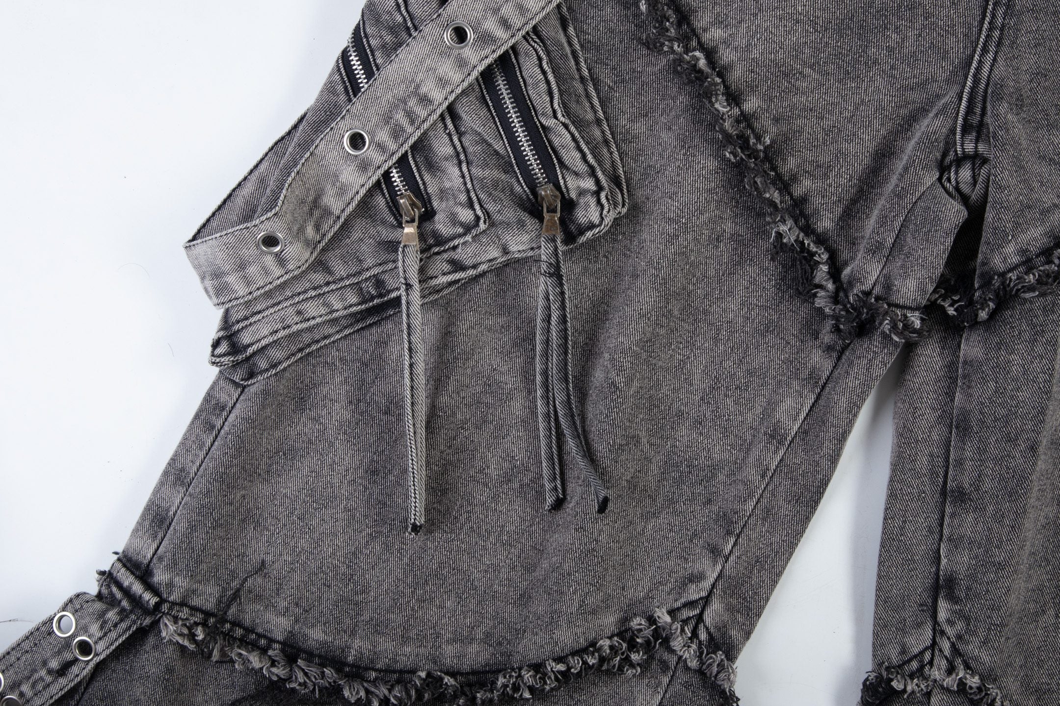 Omirad Deconstructed Strap Cargo Jeans